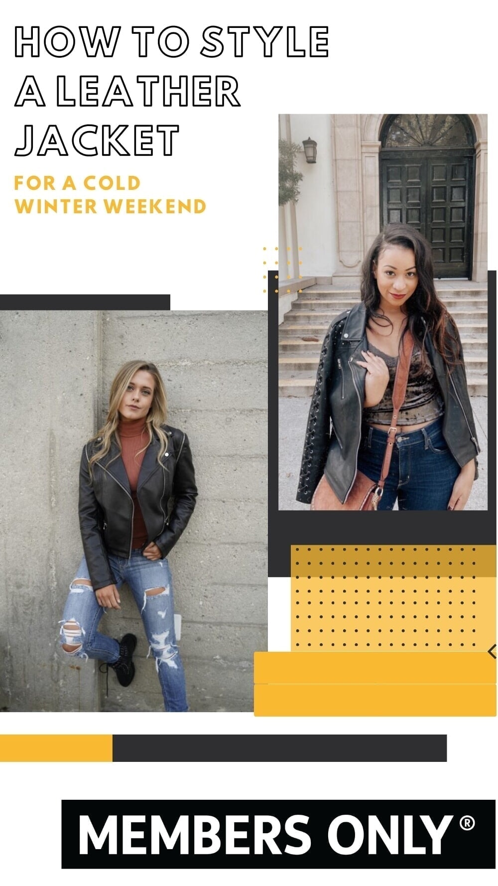 How to style a leather jacket?
