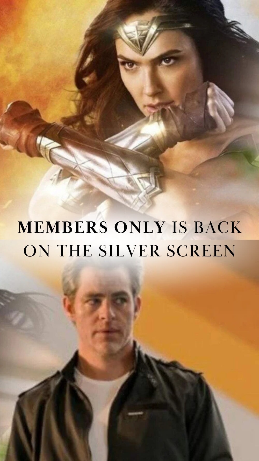 MEMBERS ONLY IS BACK ON THE SILVER SCREEN