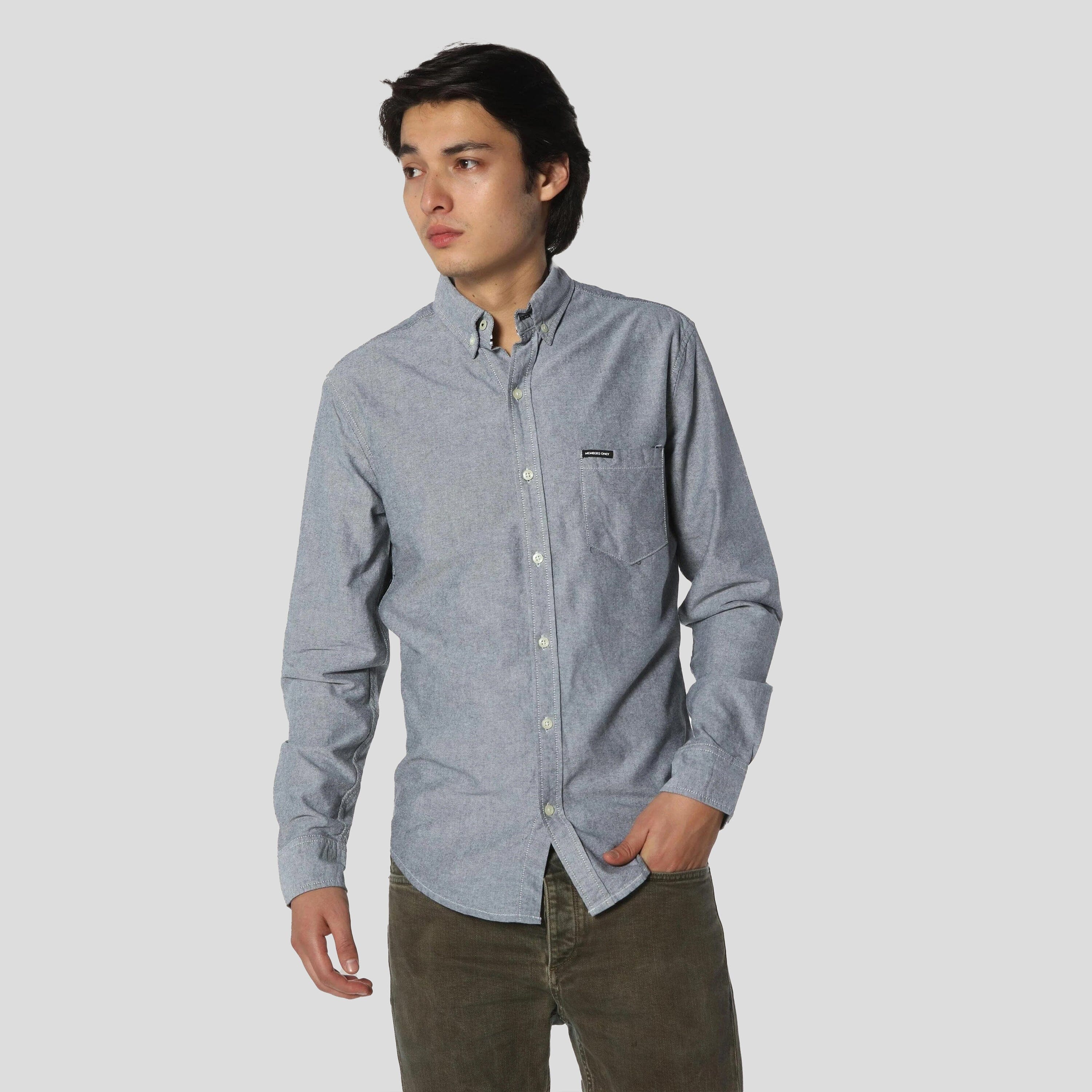 Oxford Button-Up Dress Shirt - FINAL SALE Mens Shirt Members Only 