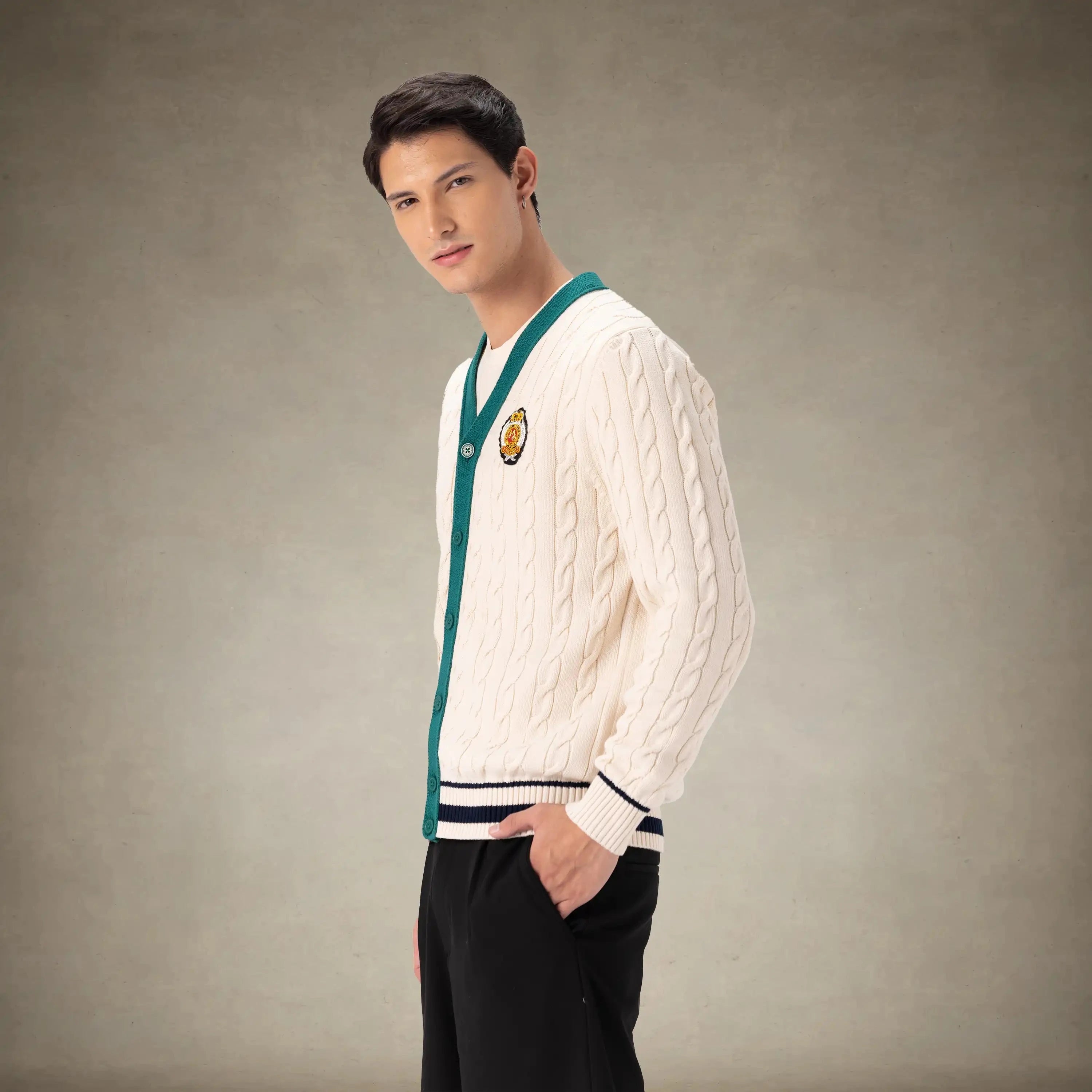 Men's Cable Knit Cardigan Members Only®