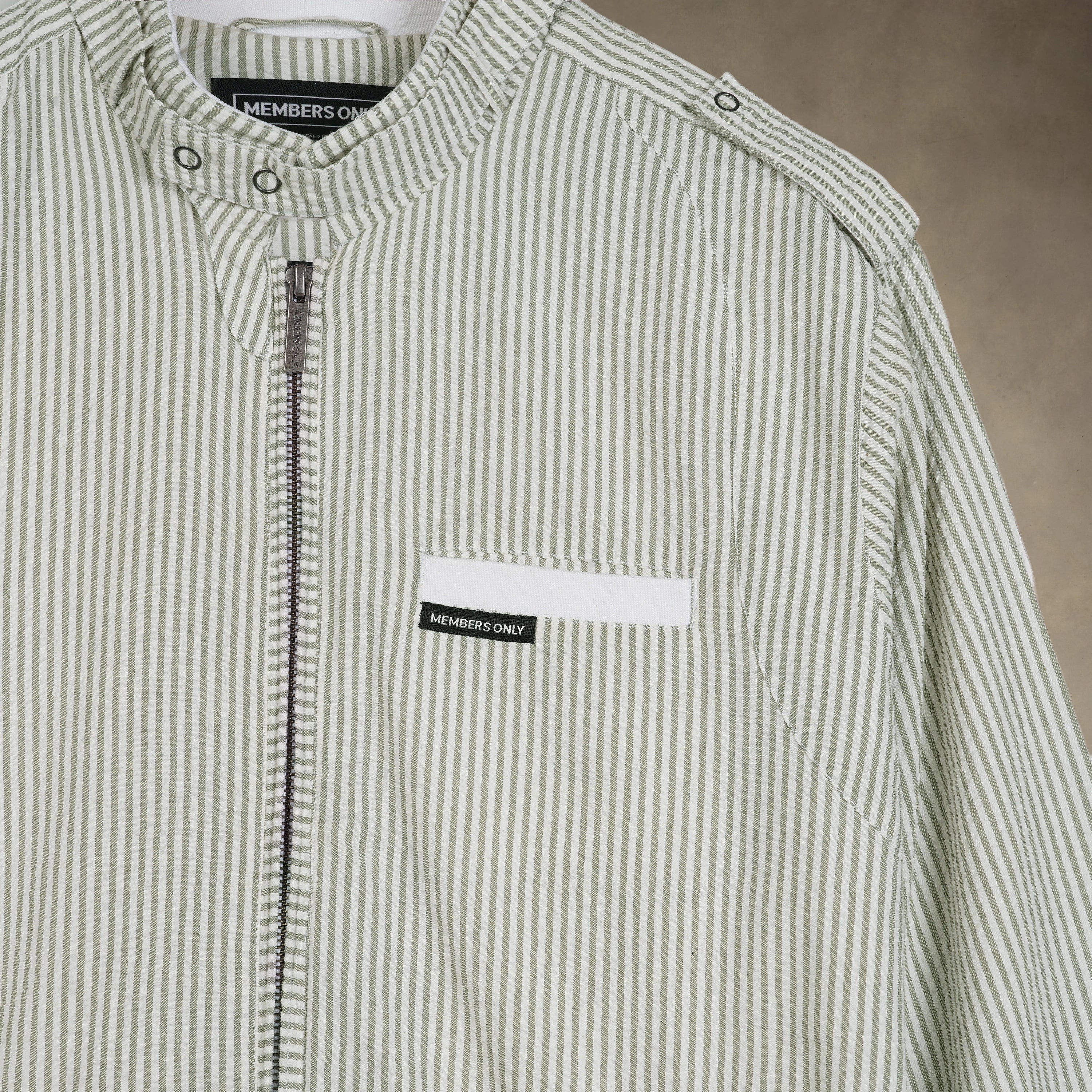 Men's Seersucker Iconic Racer Jacket