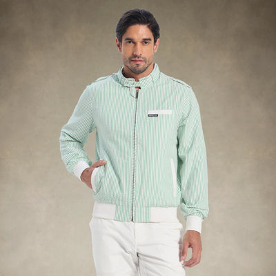 Men's Seersucker Iconic Racer Jacket