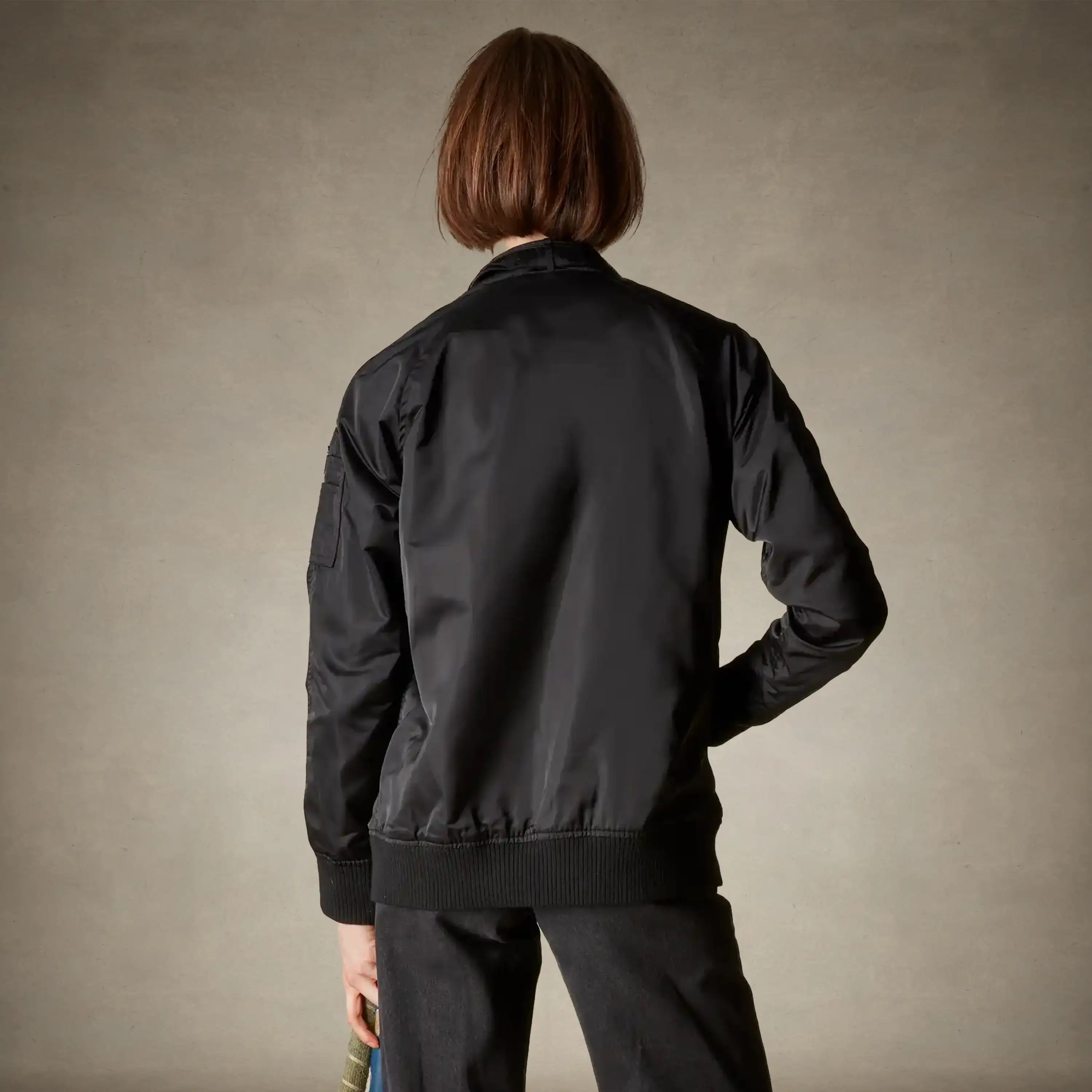 Women's Satin Bomber Jacket