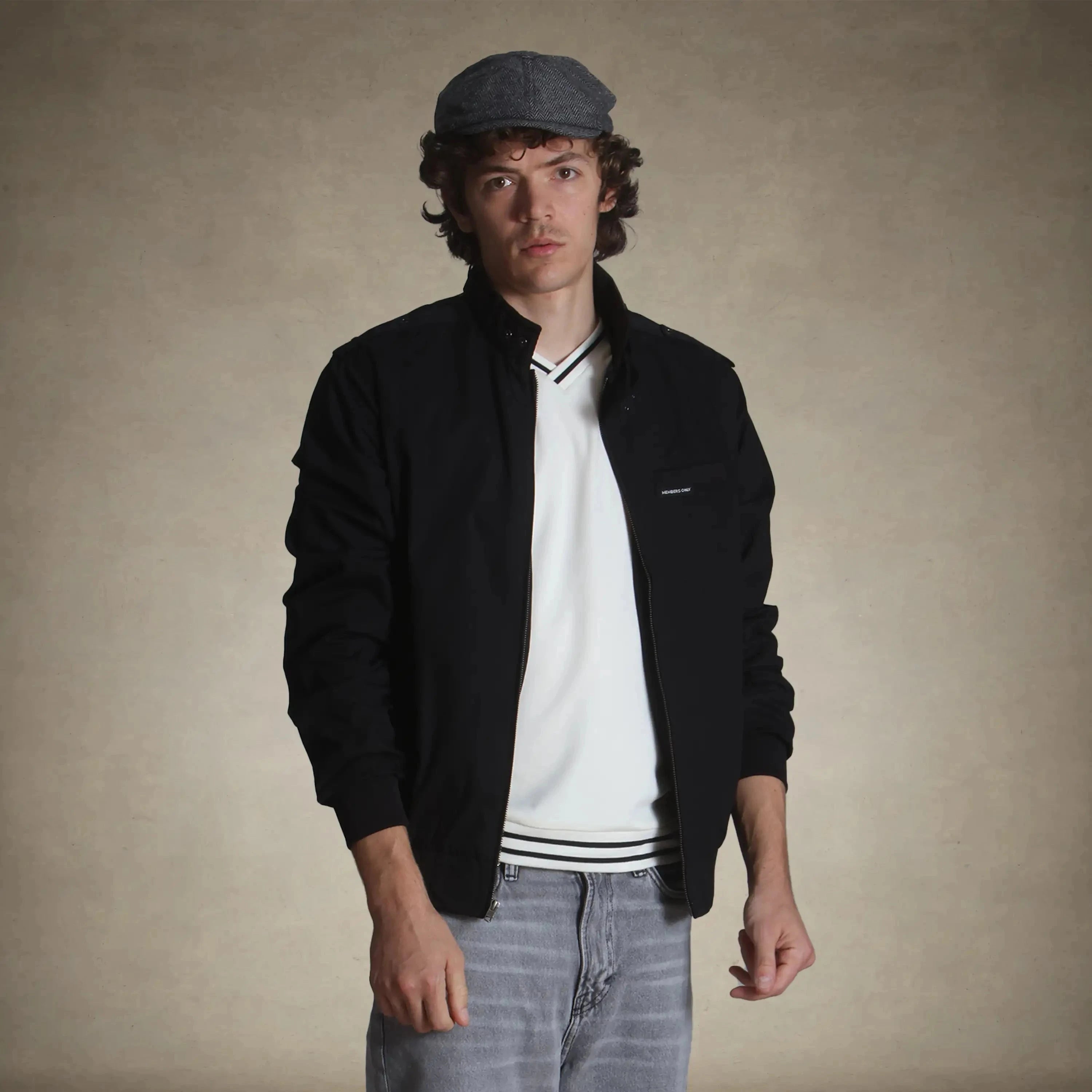 Men's Classic Iconic Racer Jacket Men's Iconic Jacket Members Only® Black Small