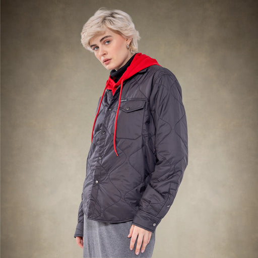 Women's Oversized Quilted Shirt Jacket