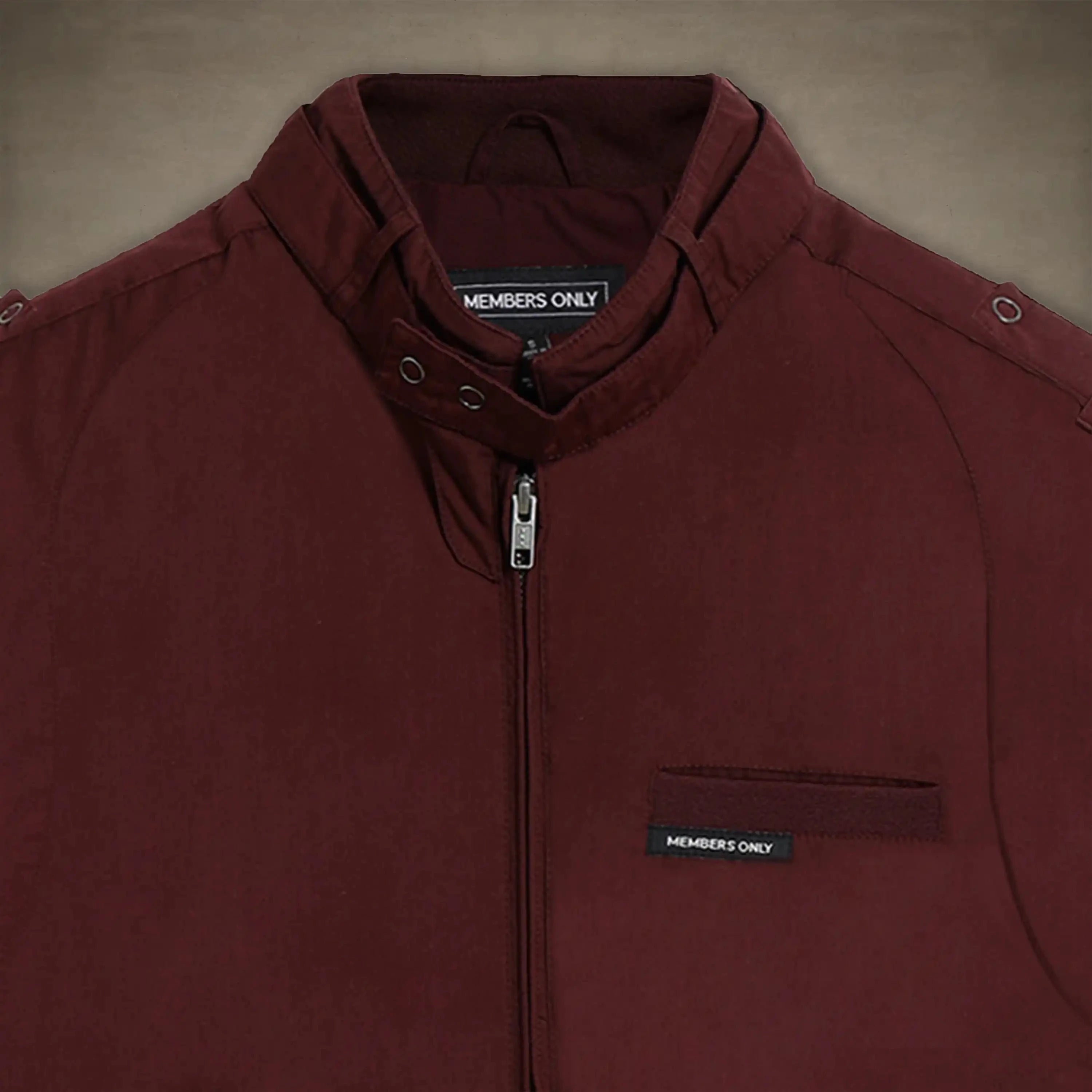 members only racer jacket for women burgundy x-small