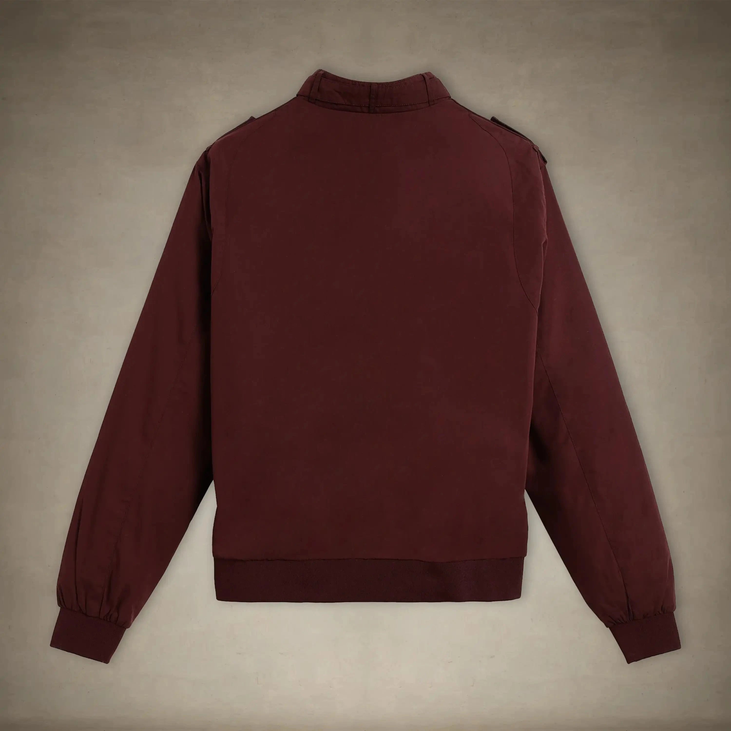 members only burgundy racer jacket for women