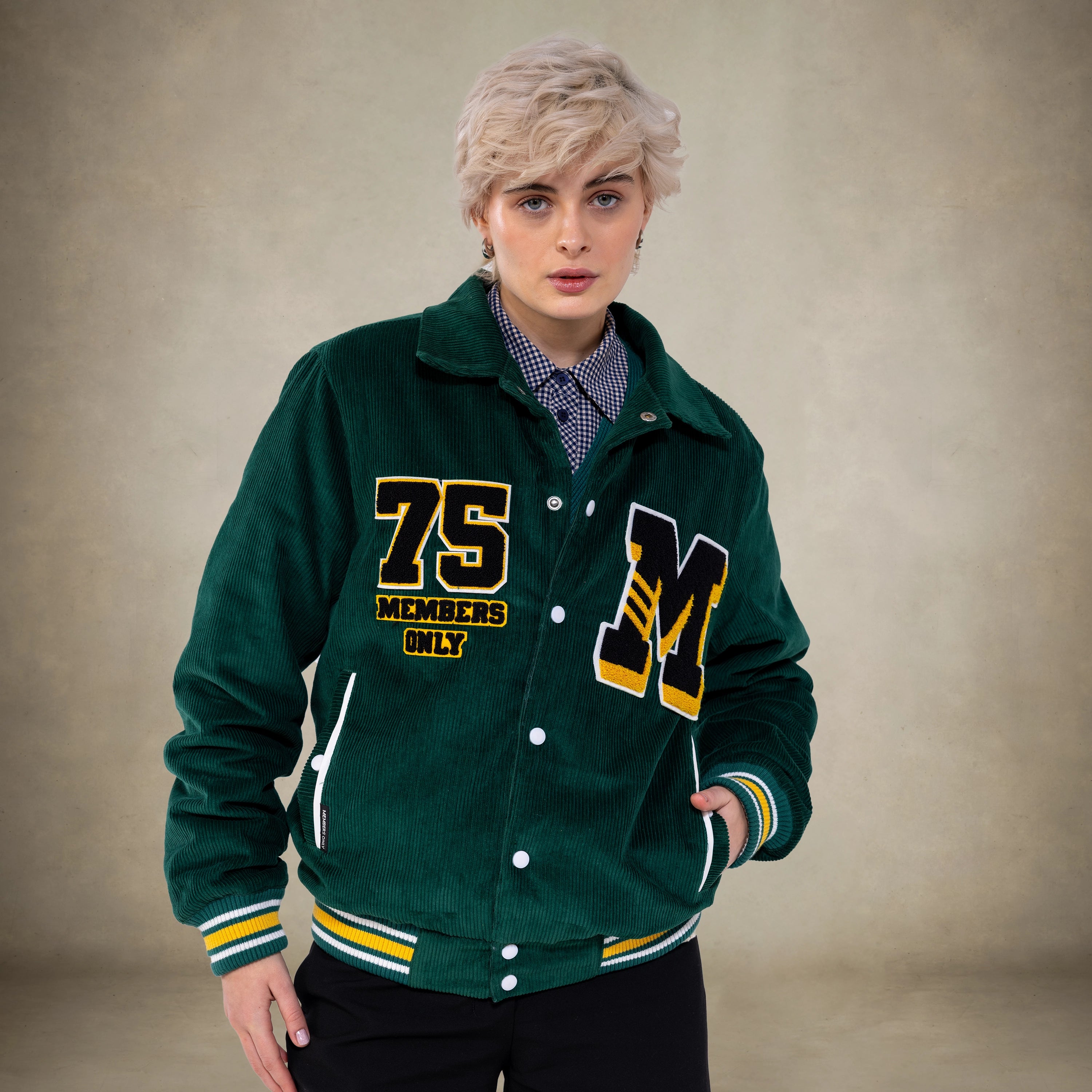 Women's Corduroy Varsity Jacket