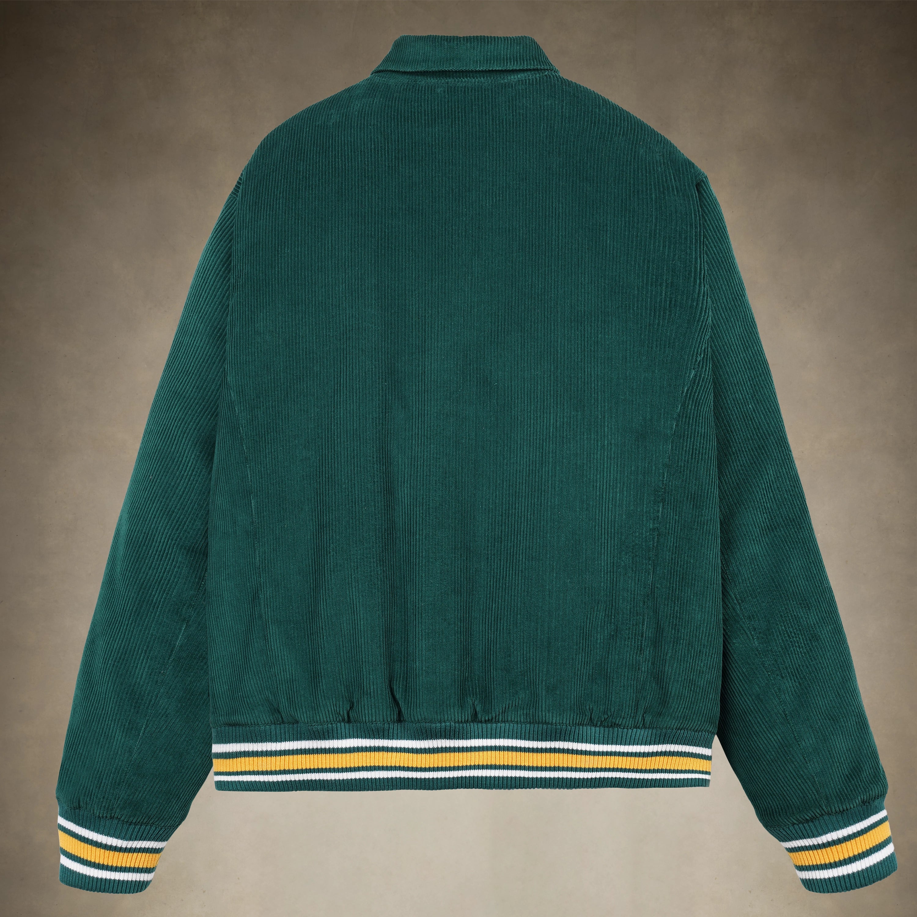 Women's lightweight varsity jacket green