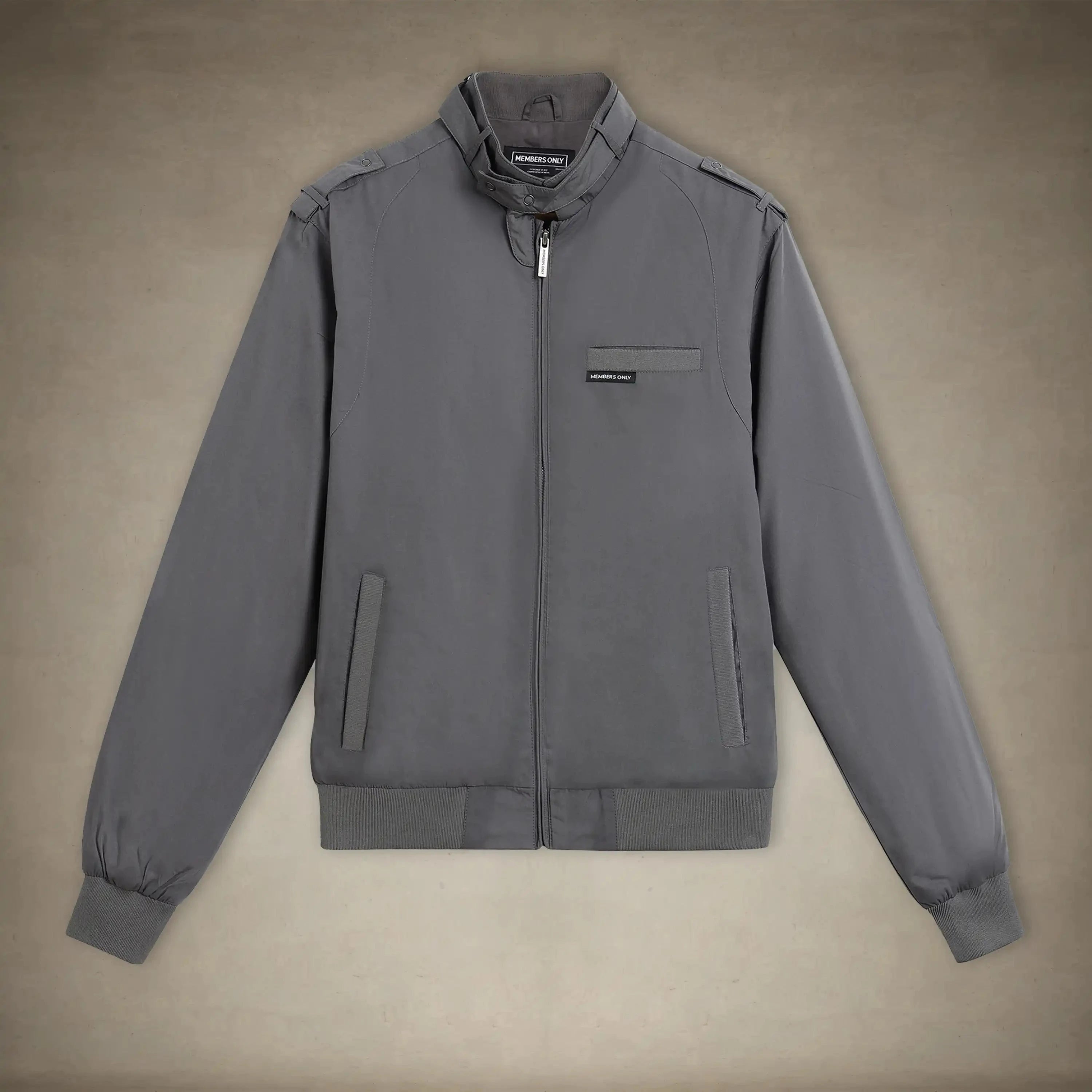 members only iconic jacket womens grey
