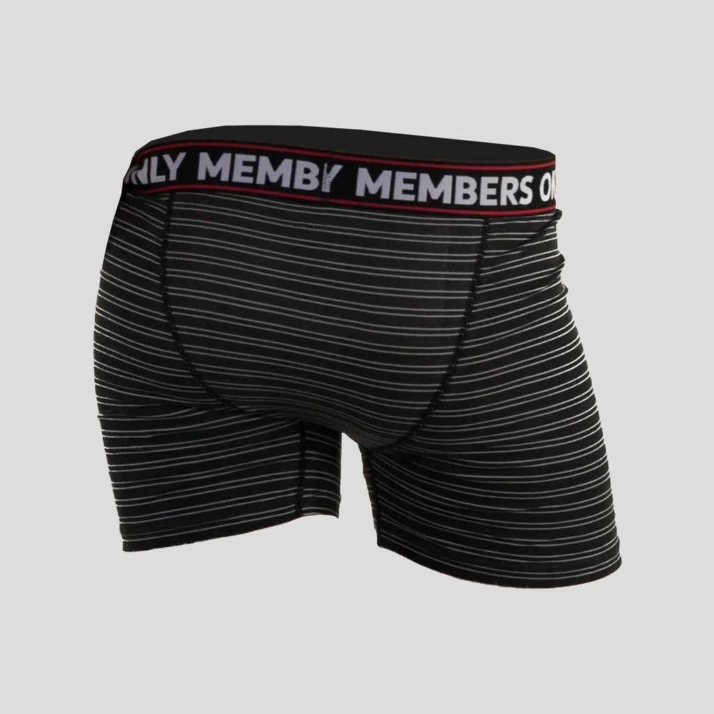 Members Only Men's 3PK Cotton Spandex Boxer Brief - Black/White/Grey -  FINAL SALE