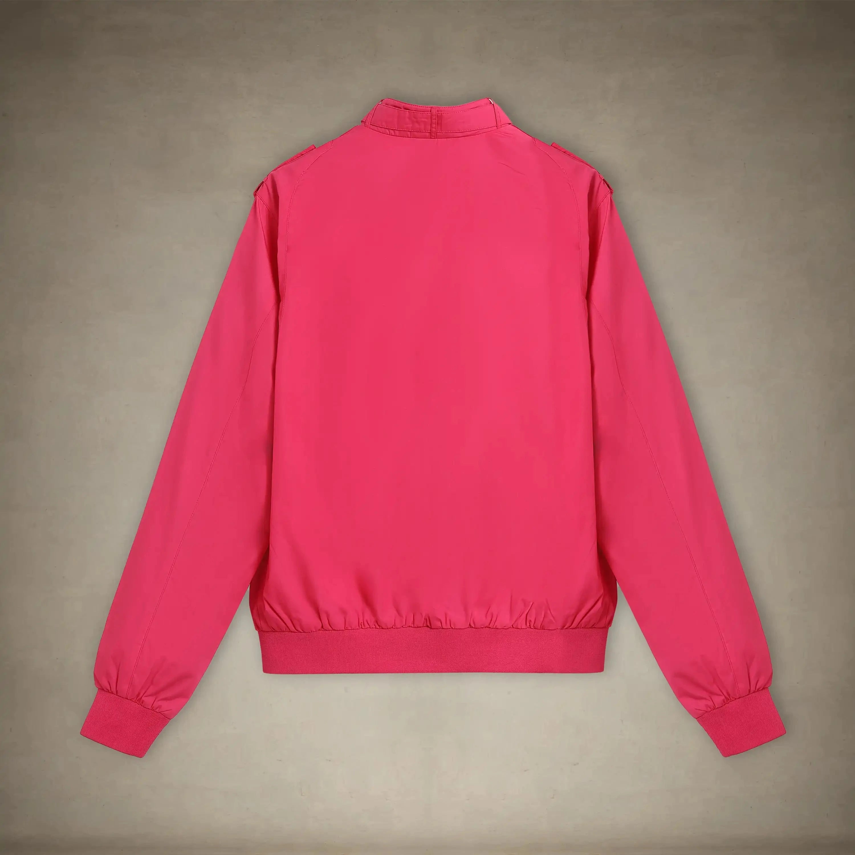 members only hot pink oversized iconic racer jacket for women