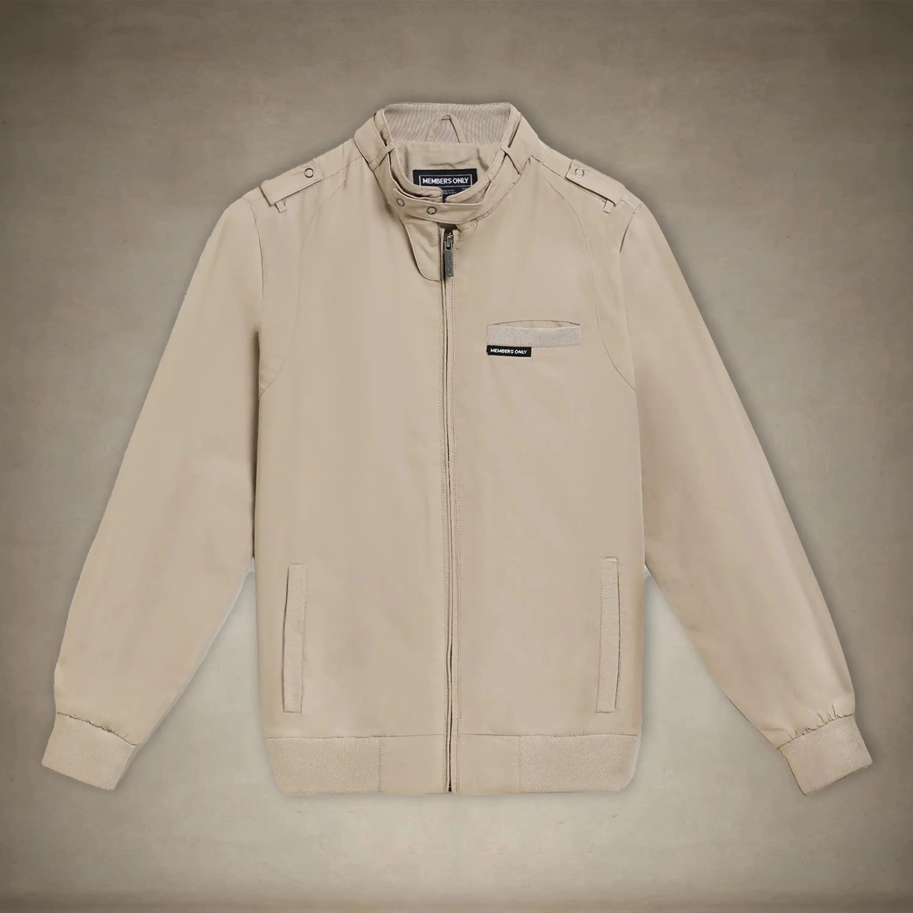 members only jacket 80s fashion khaki for men