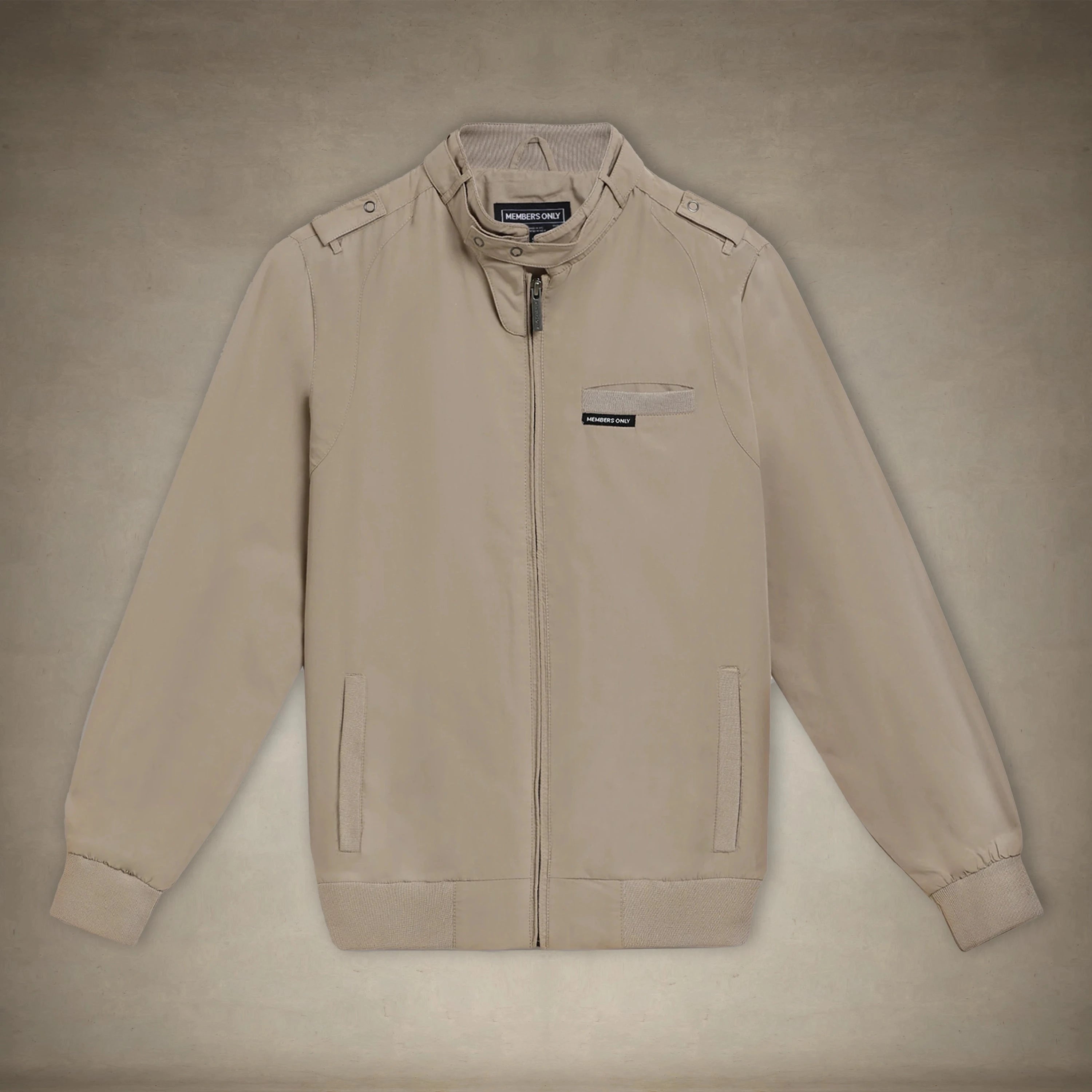 members only 90s fashion spring jacket for women khaki small