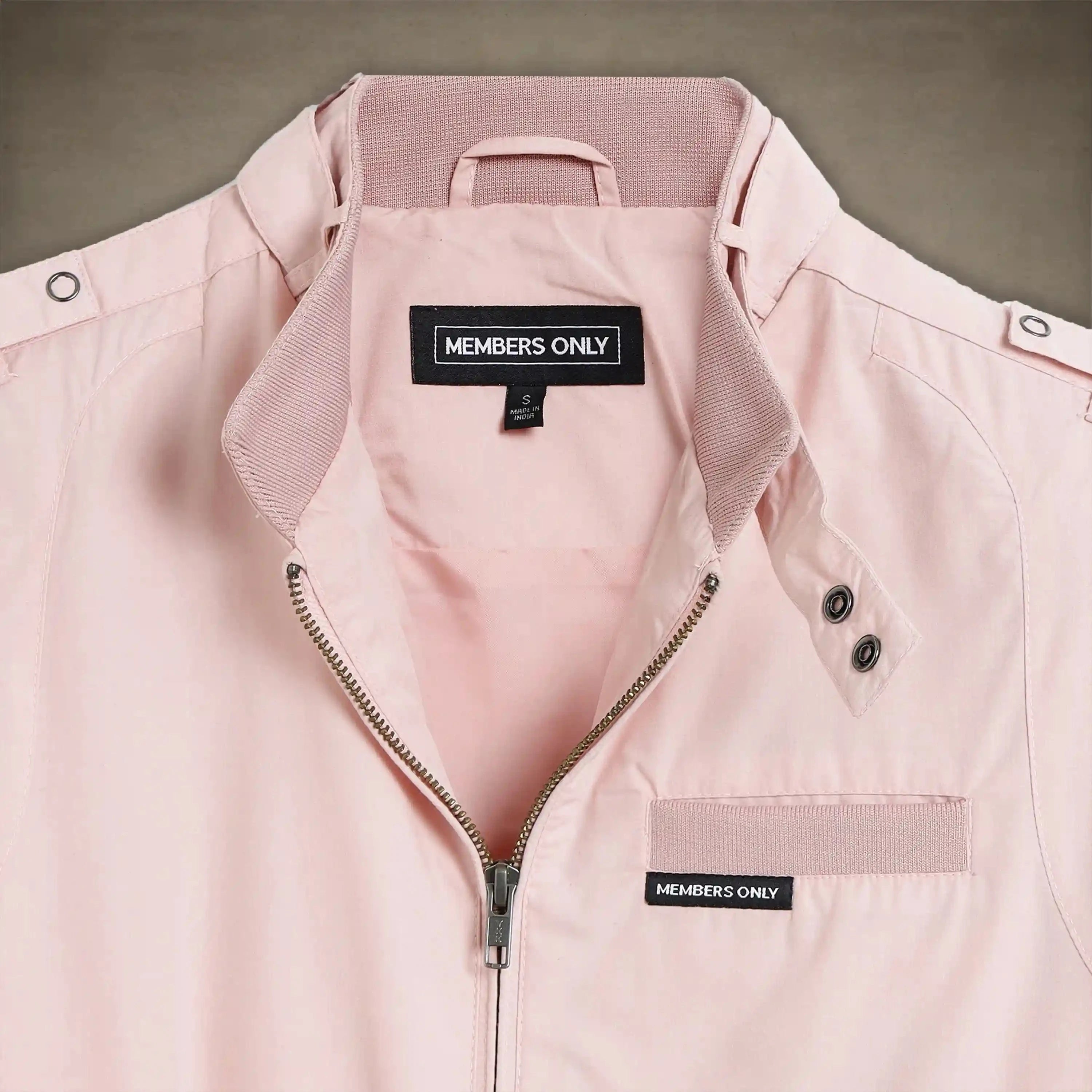 Men's Classic Iconic Racer Jacket Men's Iconic Jacket Members Only® light pink