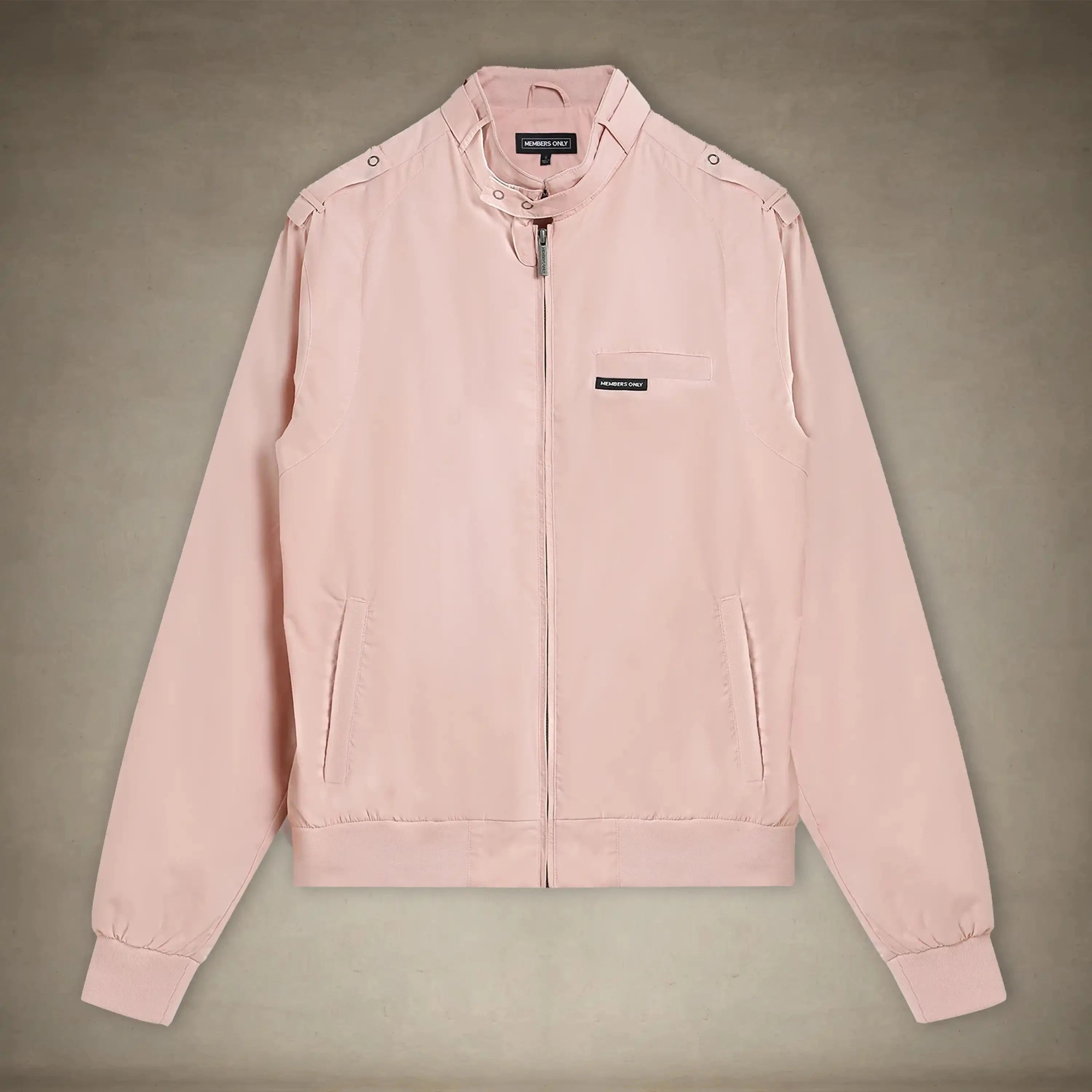 80s style oversized light pink summer jacket for women