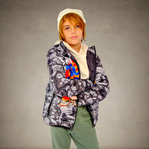 Boy's Packable Tune Squad Midweight Jacket - FINAL SALE Boy's Jacket Members Only® Black 4