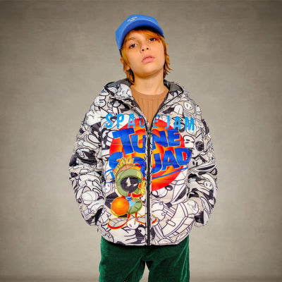 Boy's Packable Tune Squad Midweight Jacket - FINAL SALE Boy's Jacket Members Only® Silver 4