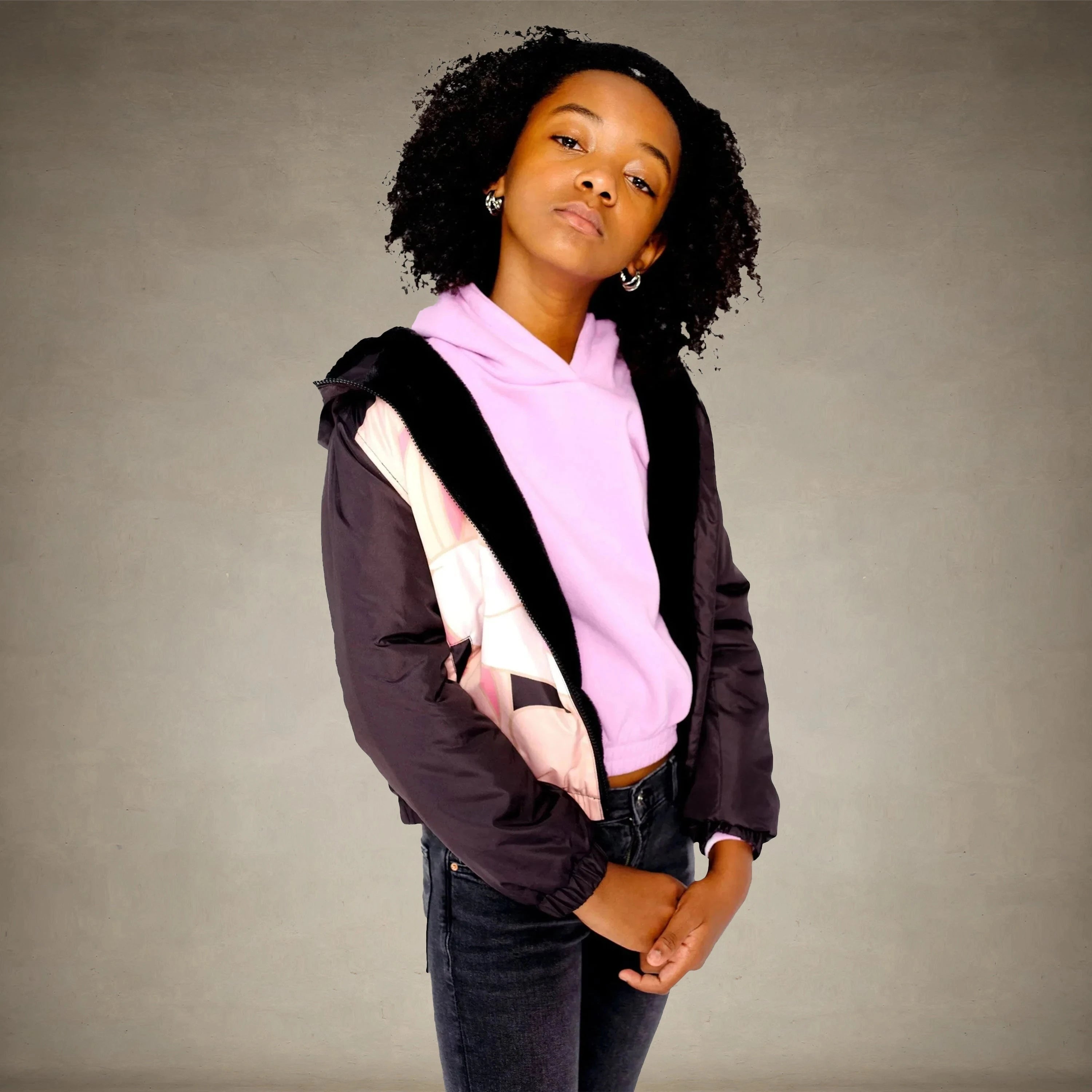 Girl's Midweight with Fur Lining Jacket - FINAL SALE Girl's Jacket Members Only®