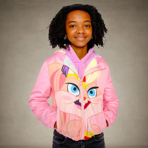 Girl's Midweight with Fur Lining Jacket - FINAL SALE Girl's Jacket Members Only® Pink 4