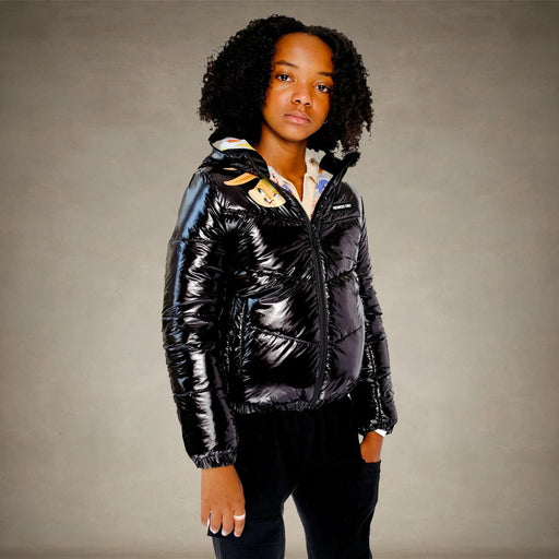 Girl's Cire Puffer with Mash Print Lining Jacket - FINAL SALE Girl's Jacket Members Only®