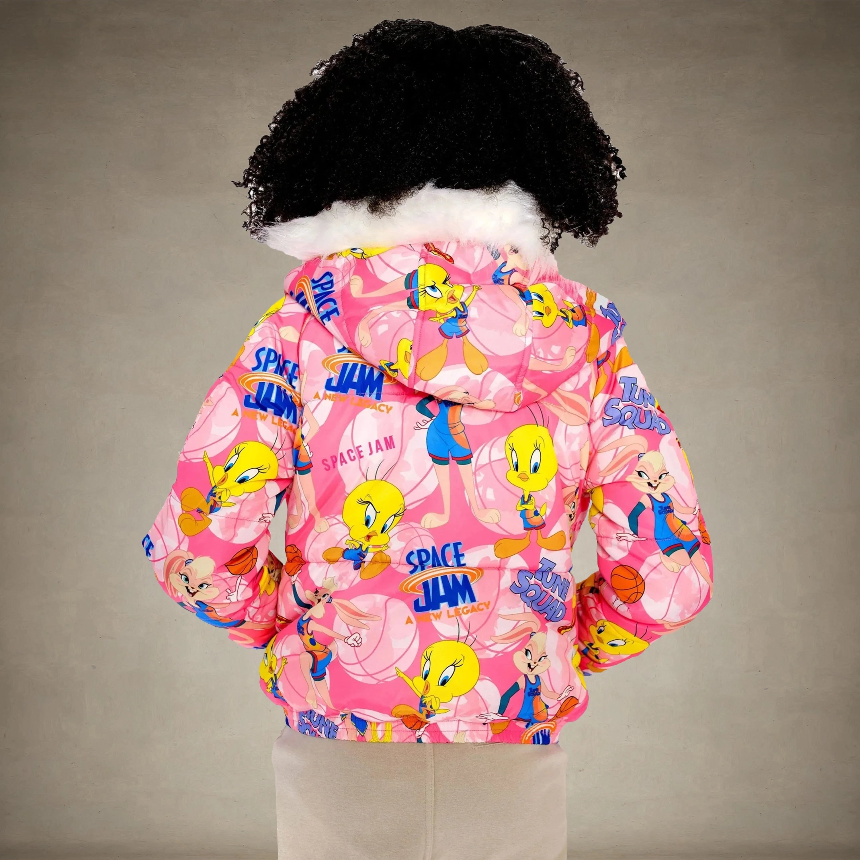 Girl's Heavy Quilted Puffer in New Looney Mash Jacket - FINAL SALE Girl's Jacket Members Only®