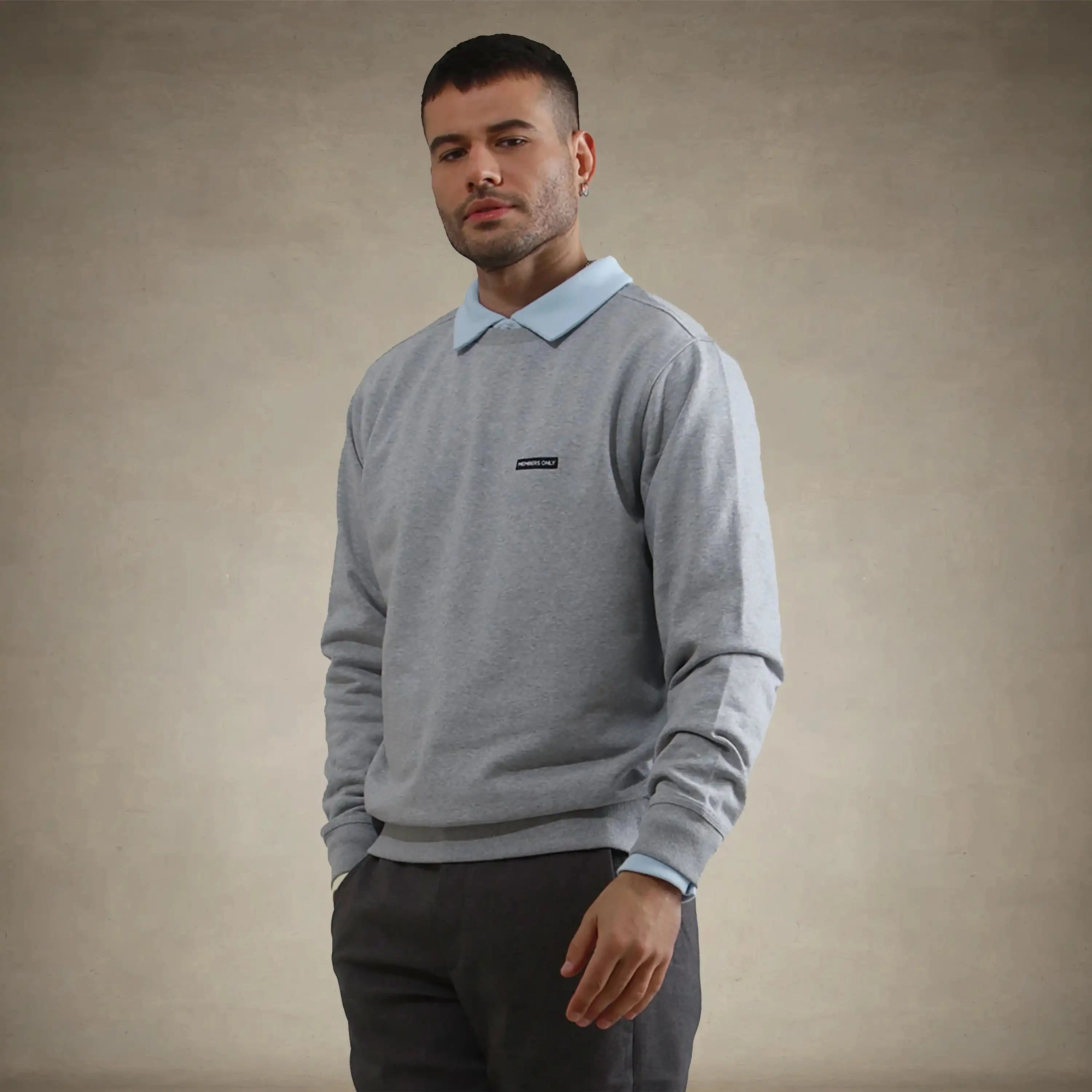 Men's Preston Crew Neck Sweatshirt Men's hoodies & sweatshirts Members Only® Grey Small