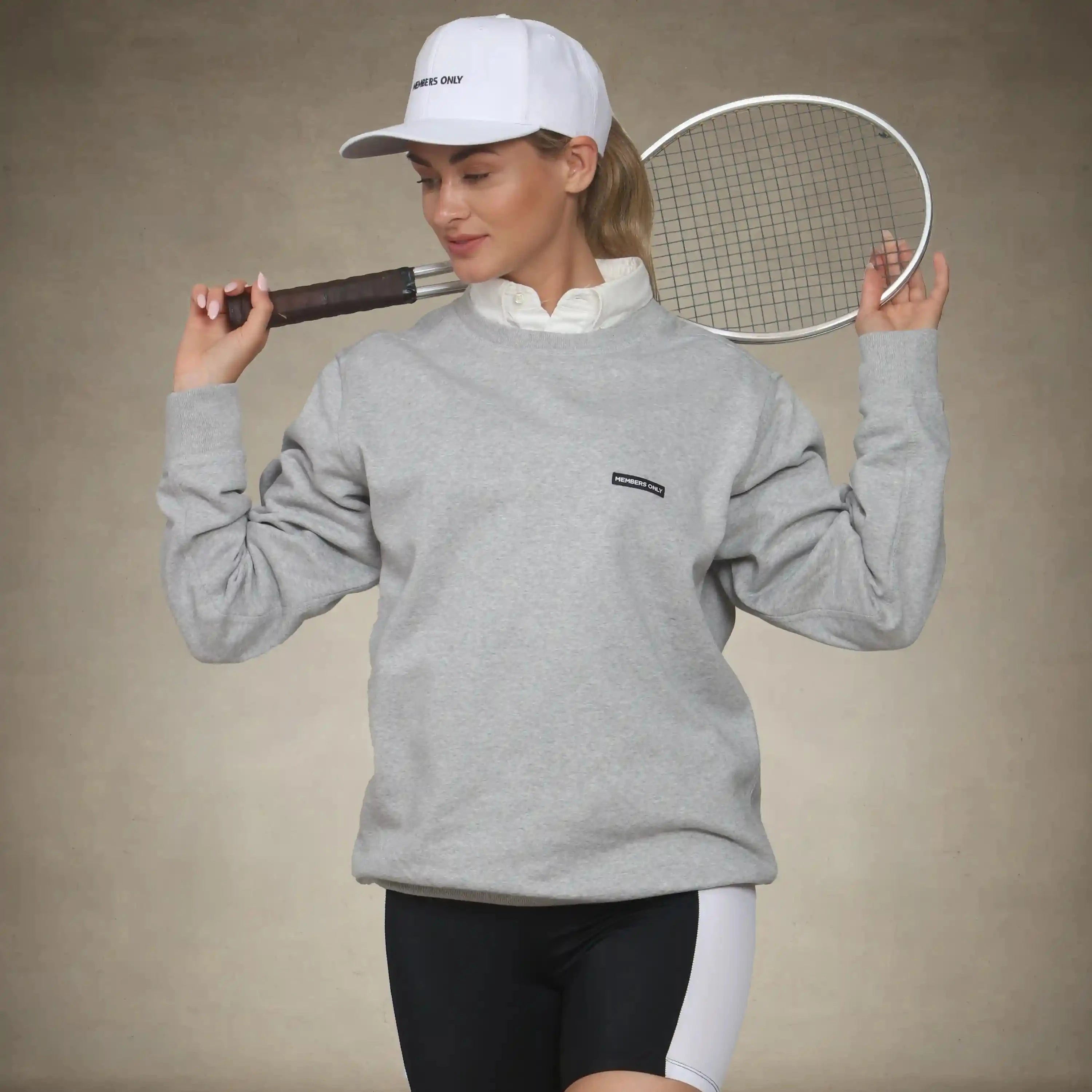 Women's Preston Crew Neck Oversized Sweatshirt Women's hoodies & sweatshirts Members Only® Grey Small