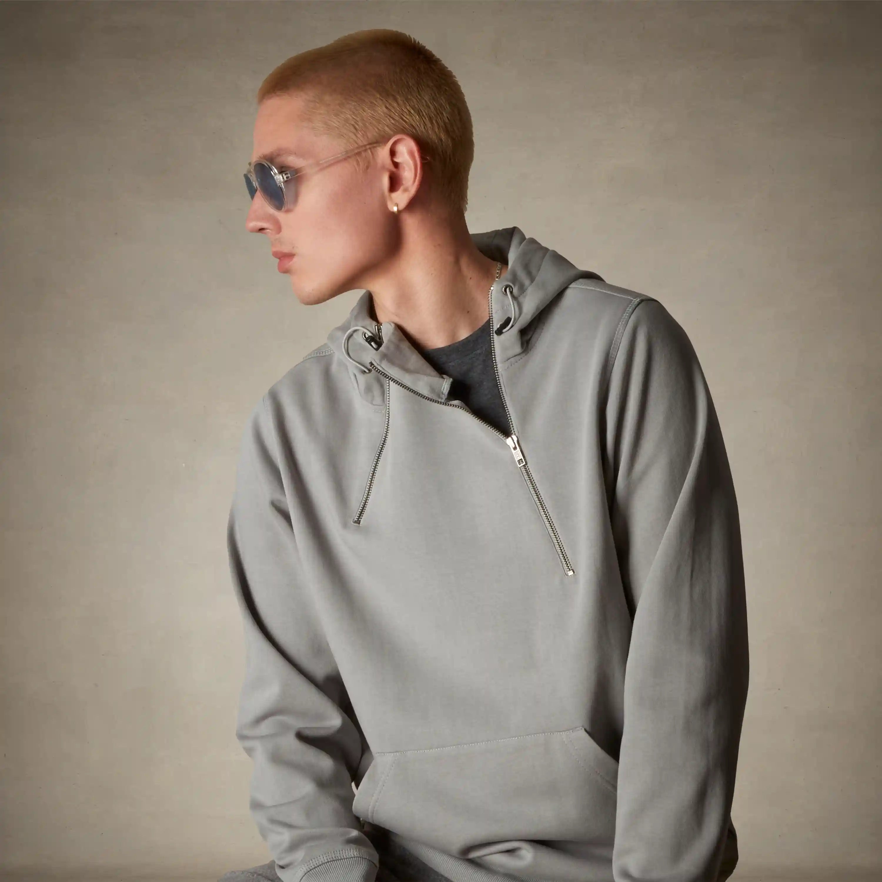 Men's Taylor Double Zipper Pullover Hoodie