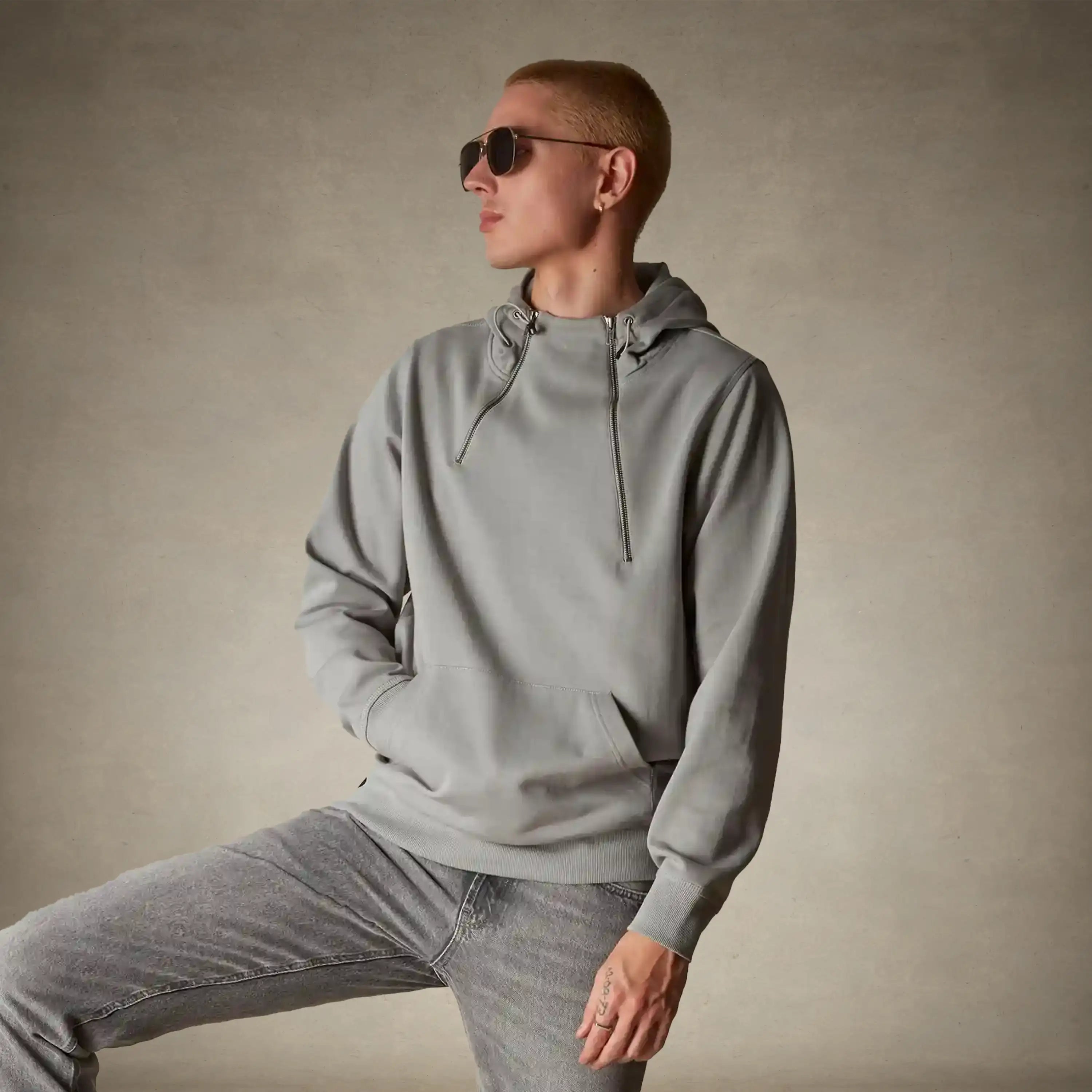 Men's Taylor Double Zipper Pullover Hoodie