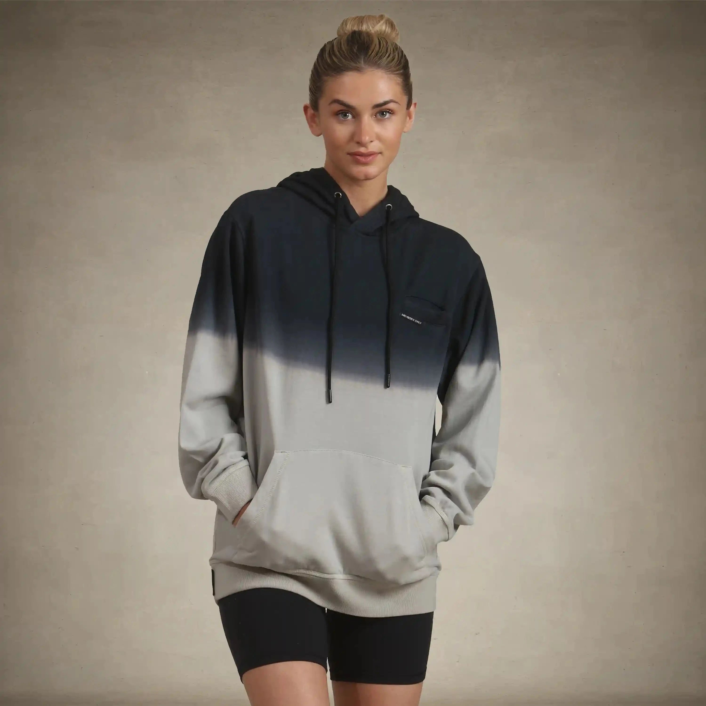 Women's Emerson Ombre Oversized Hooded Sweatshirt Women's hoodies & sweatshirts Members Only® Grey Small