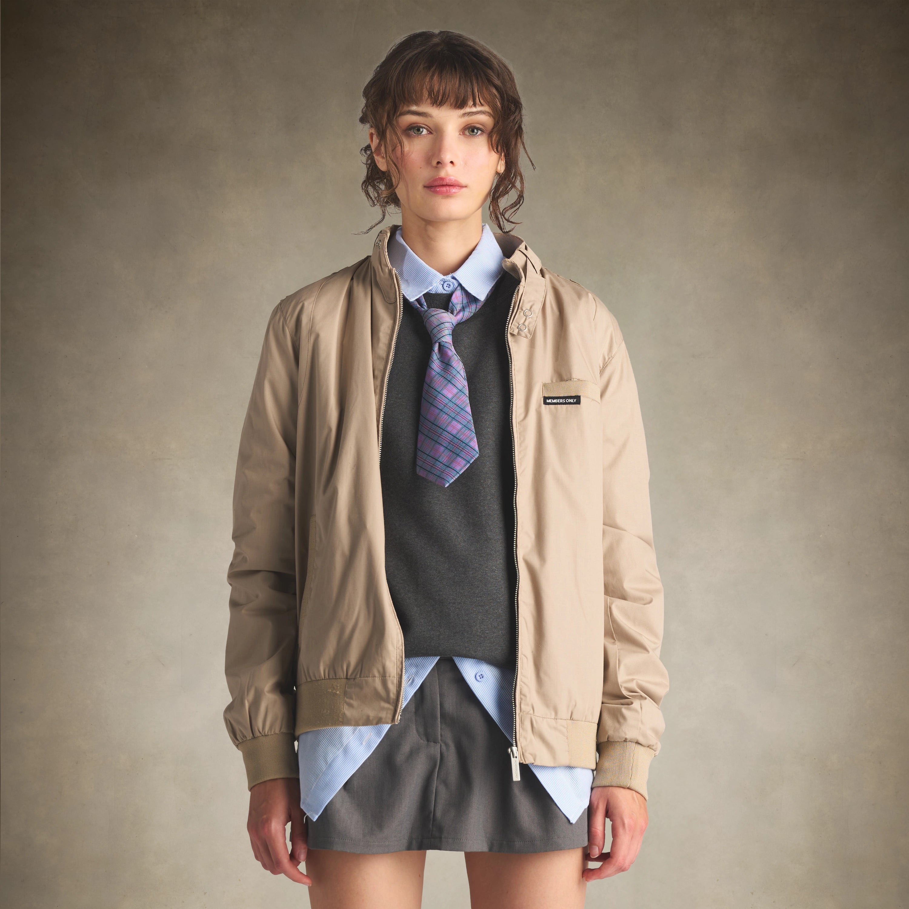 80's fashion fall jacket for women khaki small