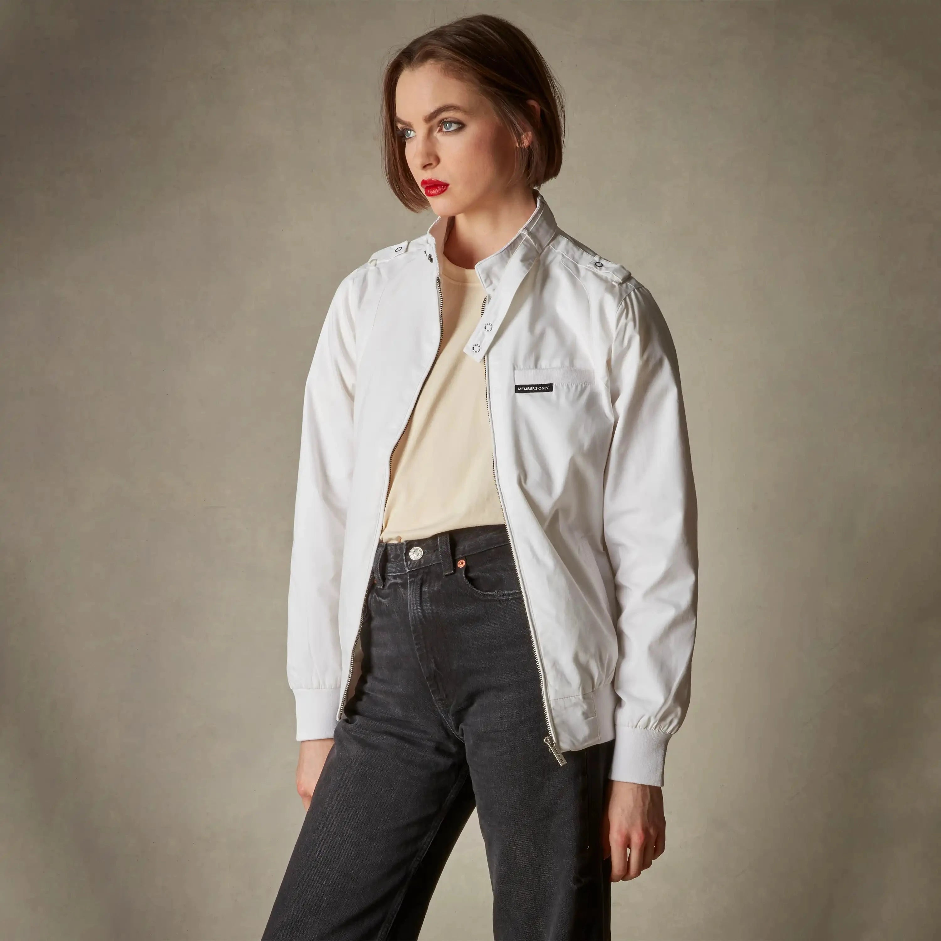 members only spring jacket women white x-small