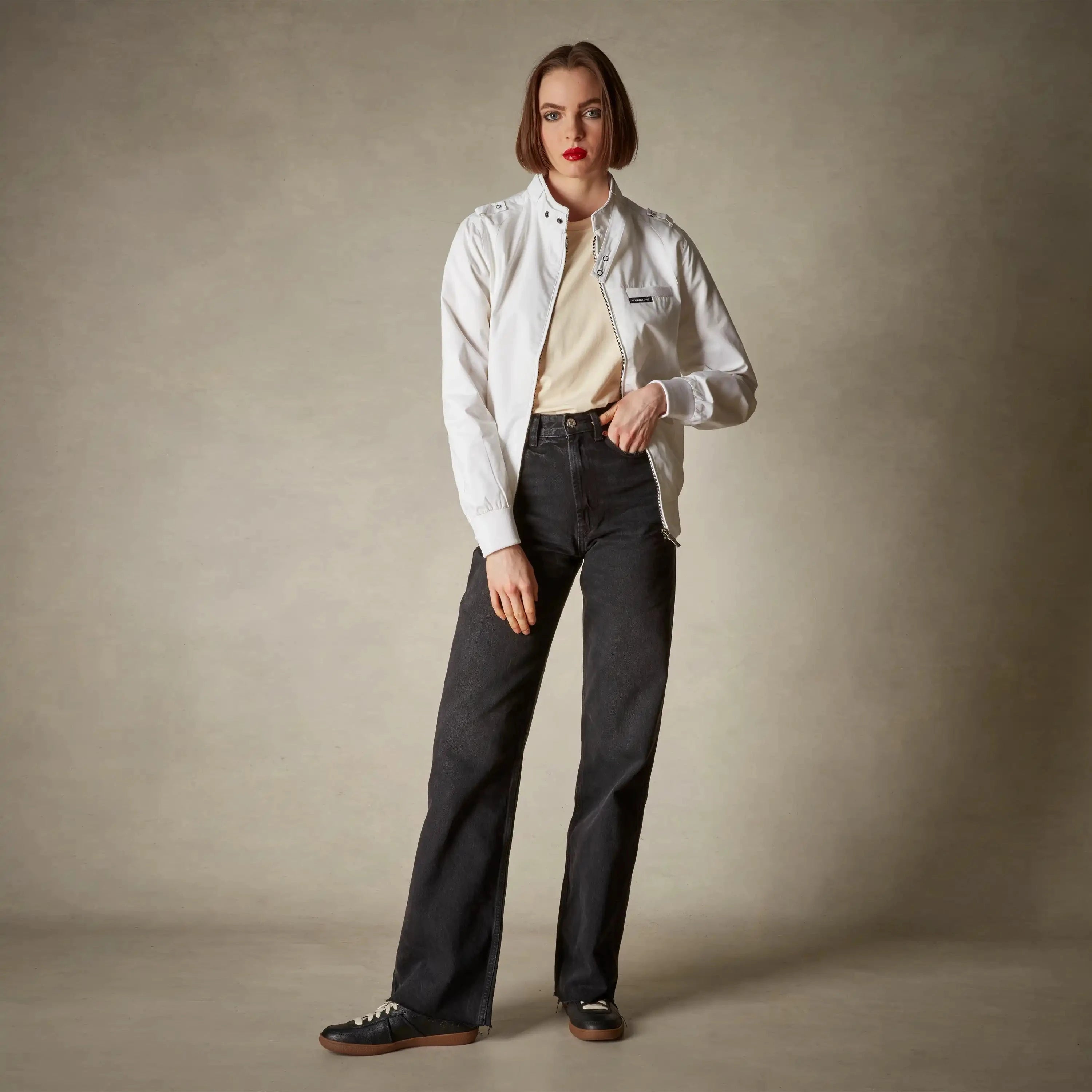 members only white spring jacket for women