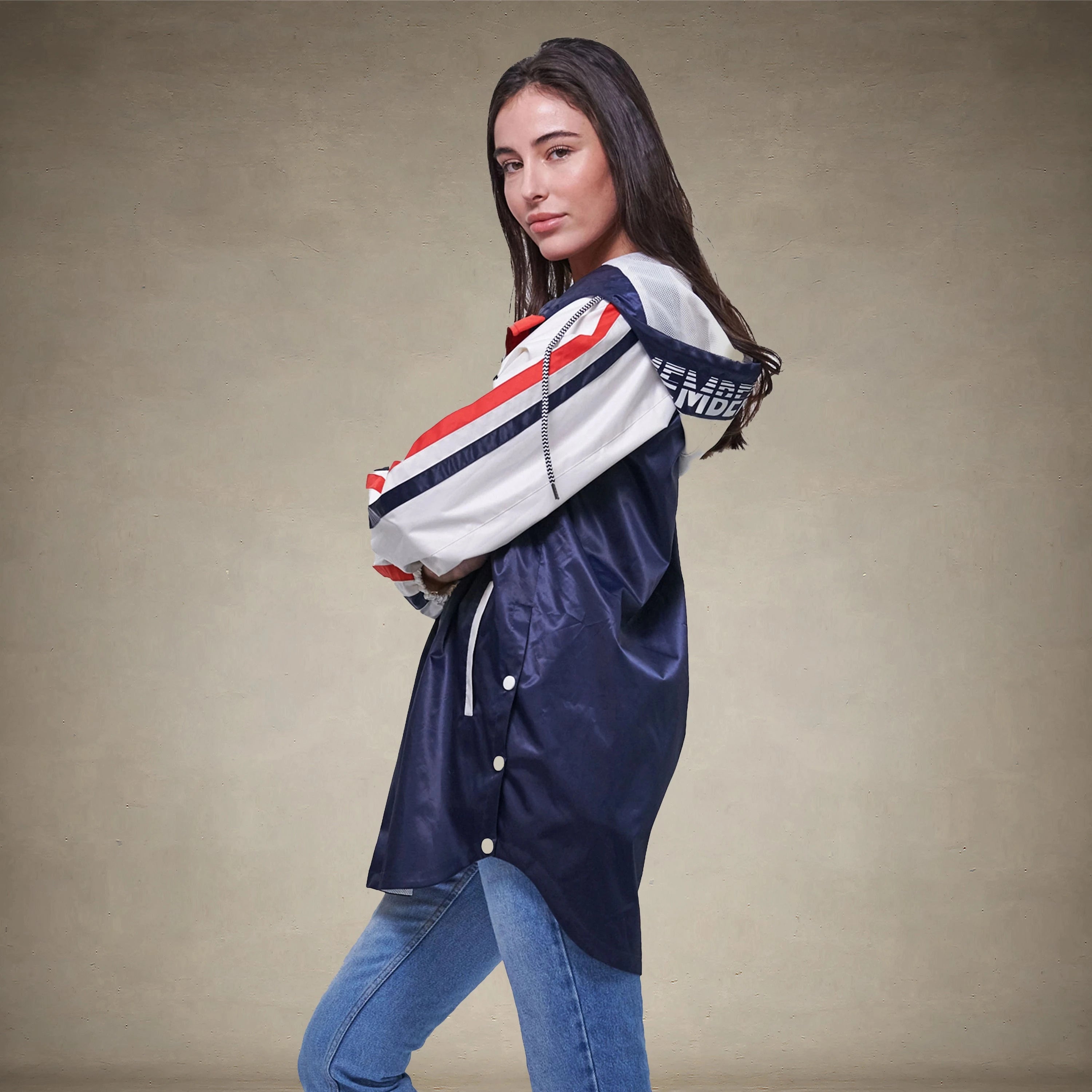 Women's Long Satin Twill Jacket - FINAL SALE Womens Jacket Members Only®