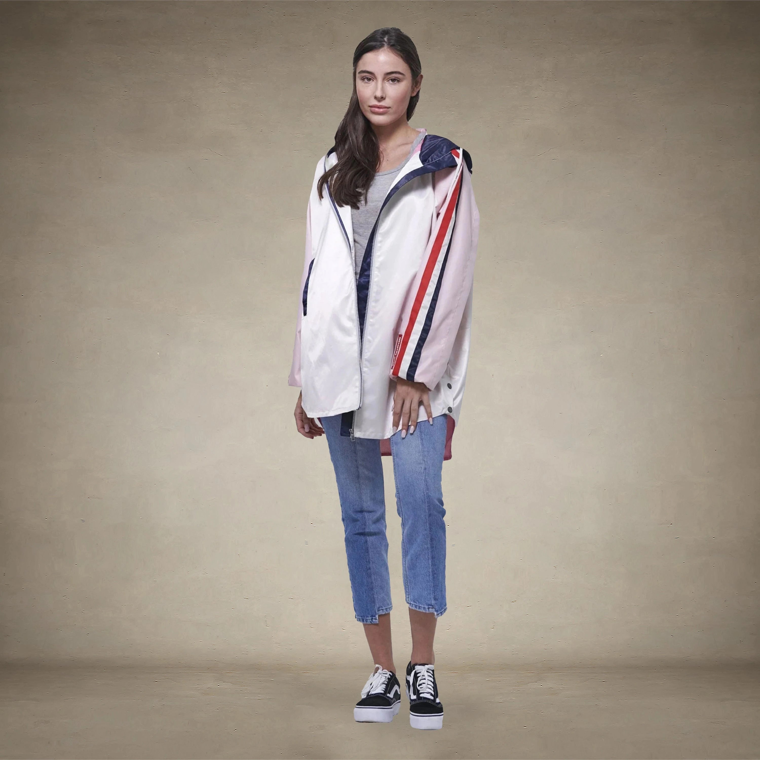 Women's Long Satin Twill Jacket - FINAL SALE Womens Jacket Members Only®
