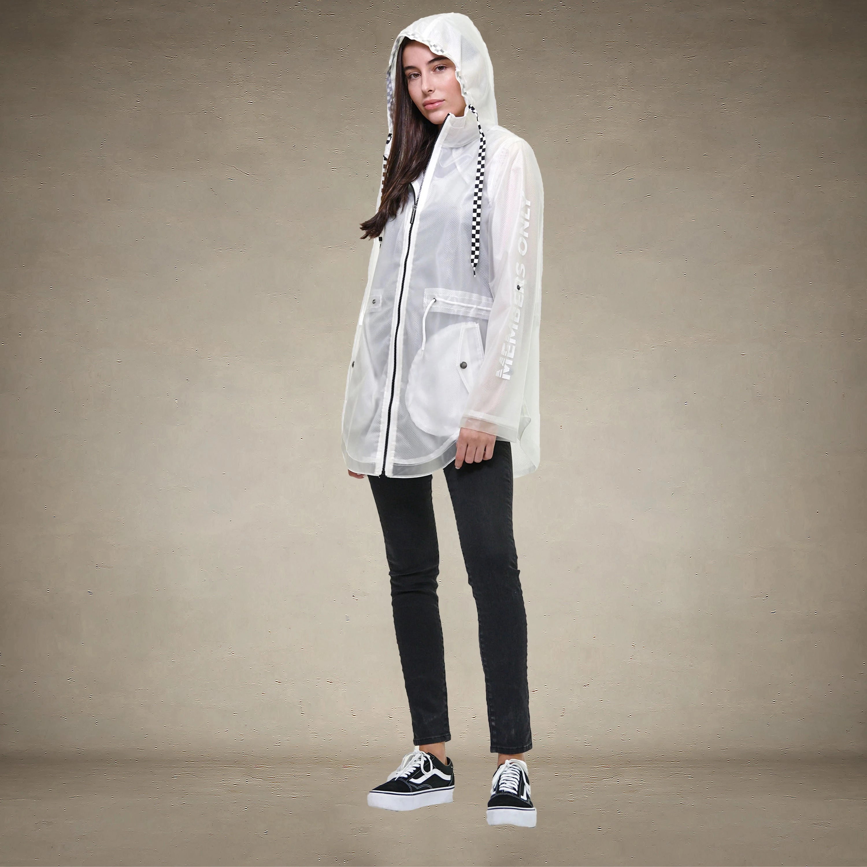 Women's Translucent Long Jacket - FINAL SALE Womens Jacket Members Only®