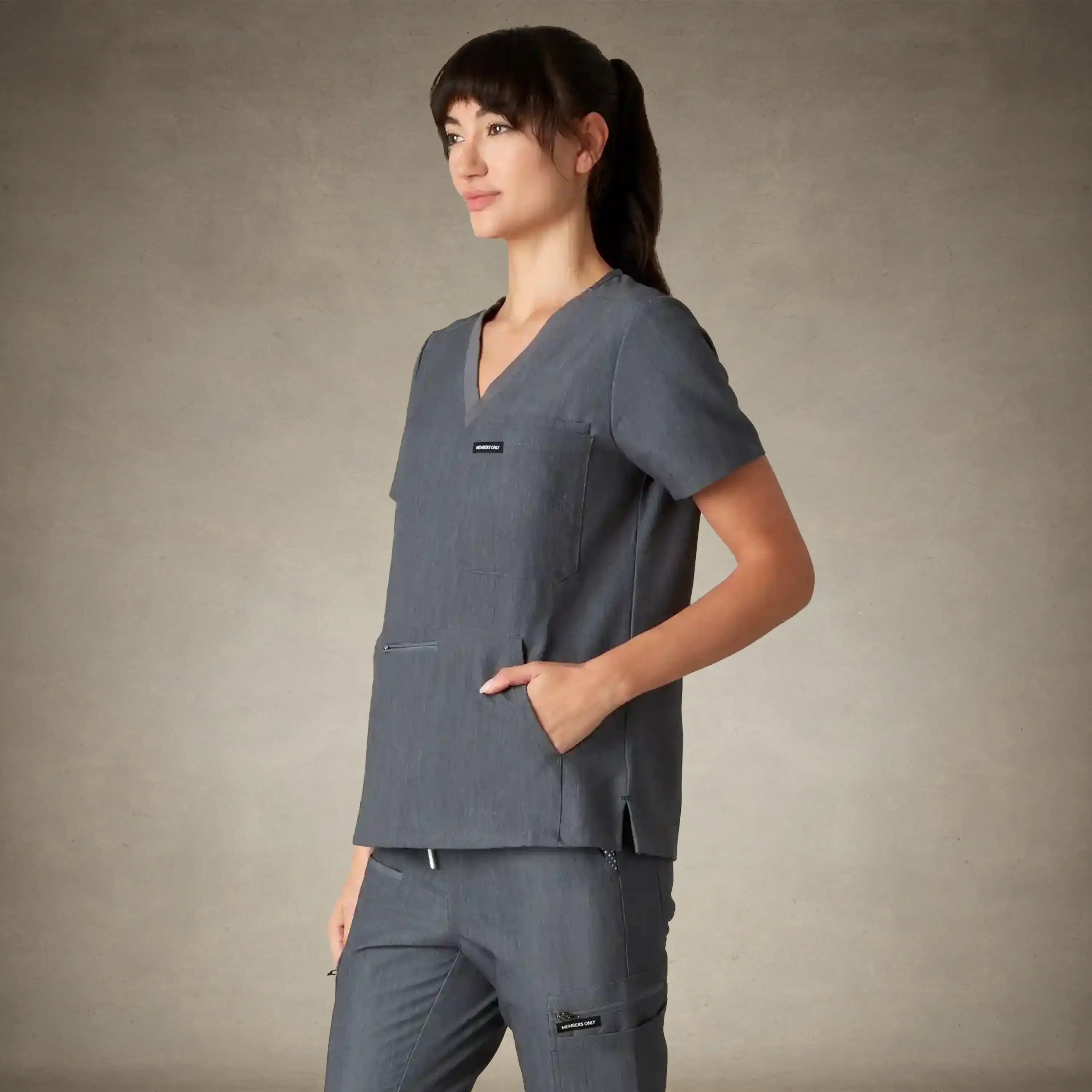 Cordoba 5-Pocket Scrub Top