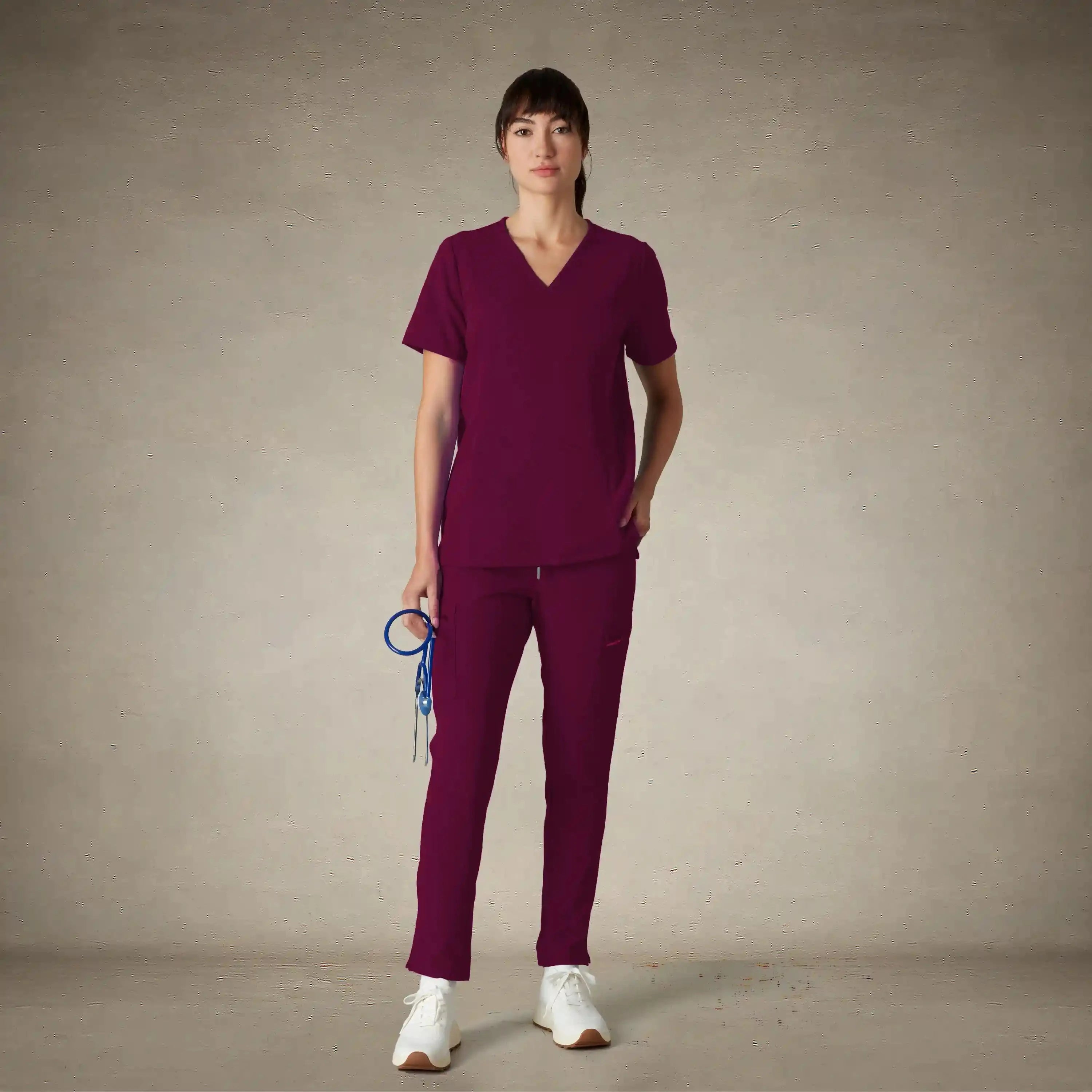 Ravenna 2-Pocket Scrub Top Womens Scrub Top Members Only®