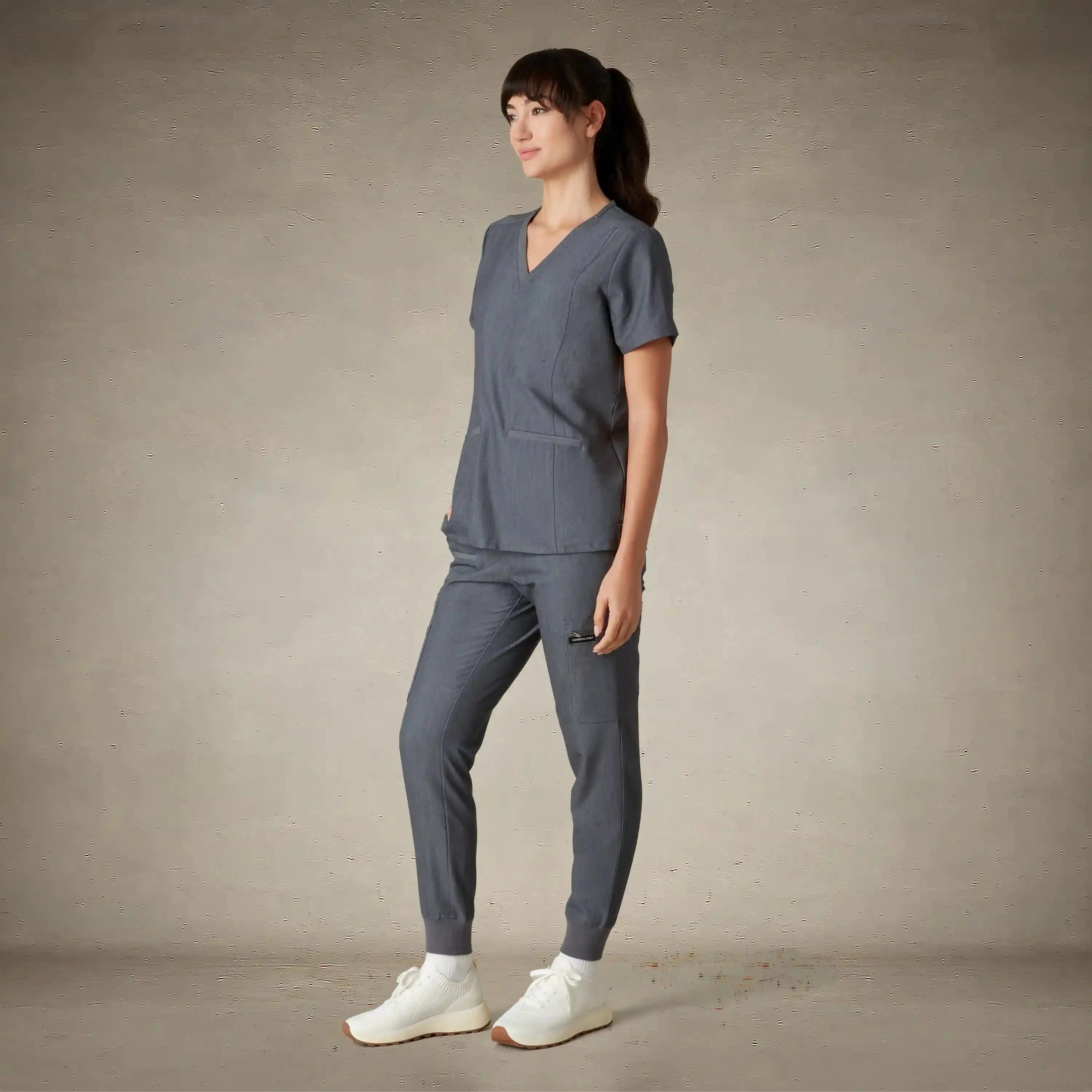 Ravenna 2-Pocket Scrub Top Womens Scrub Top Members Only®