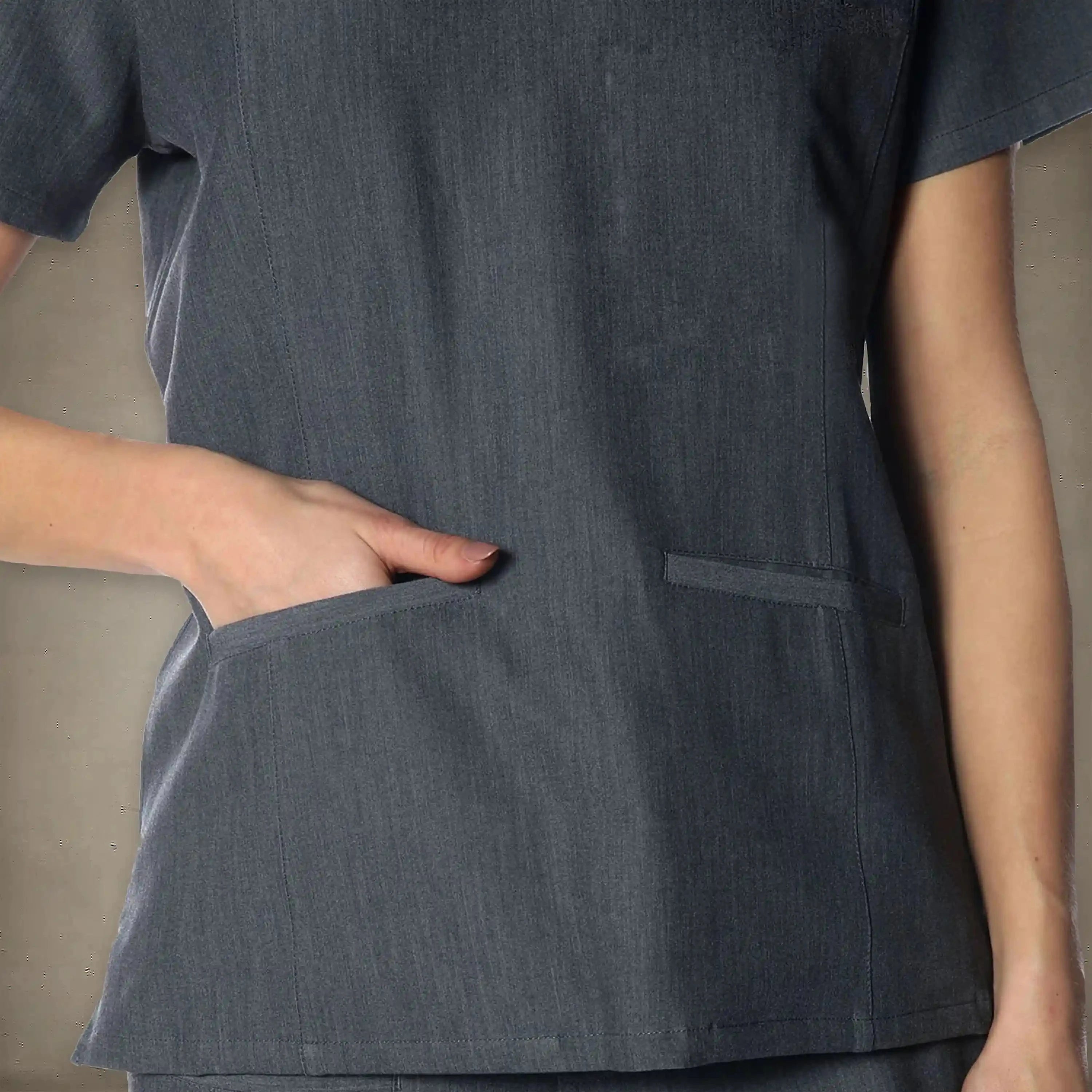 Ravenna 2-Pocket Scrub Top Womens Scrub Top Members Only®