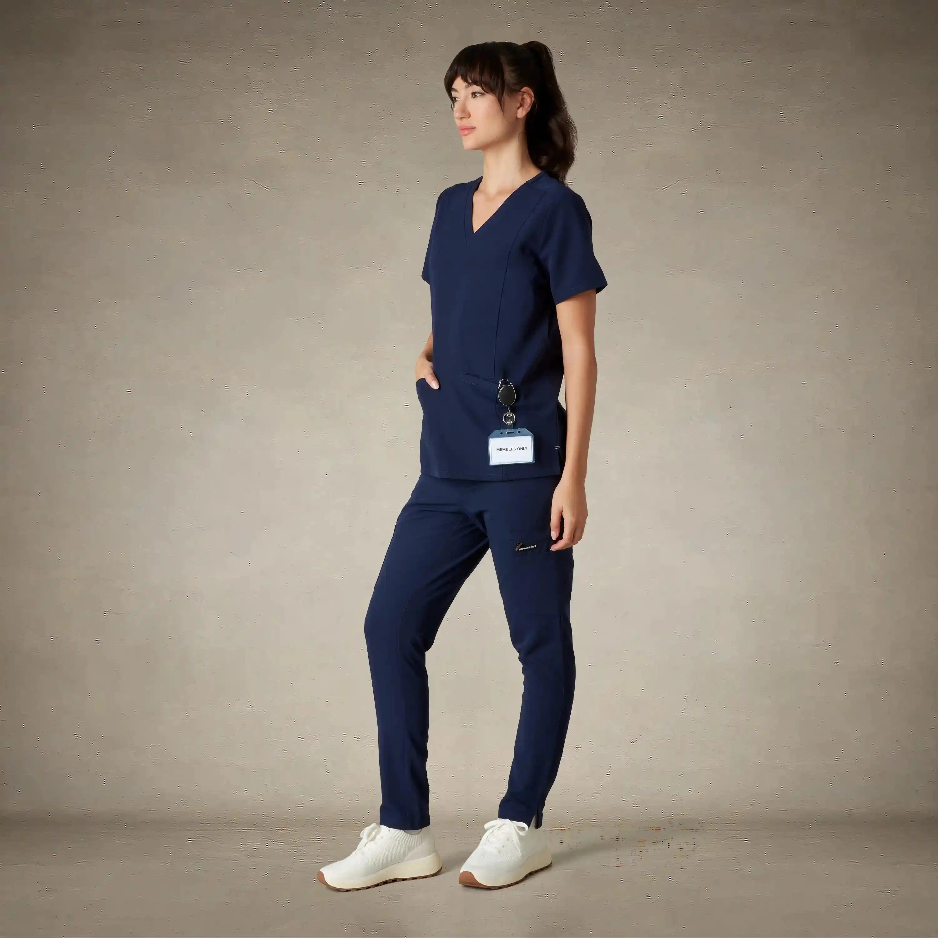 Ravenna 2-Pocket Scrub Top Womens Scrub Top Members Only®