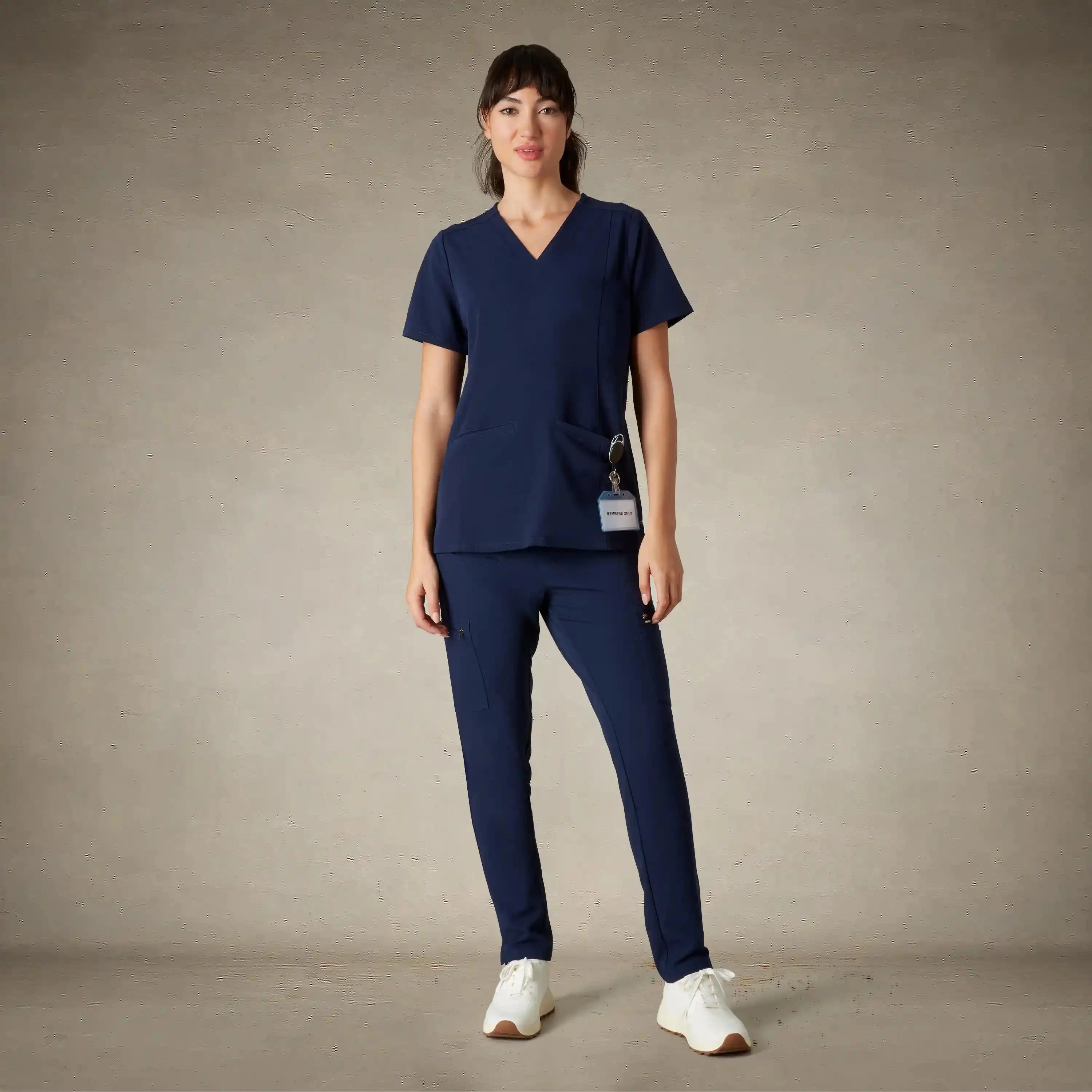 Ravenna 2-Pocket Scrub Top Womens Scrub Top Members Only®