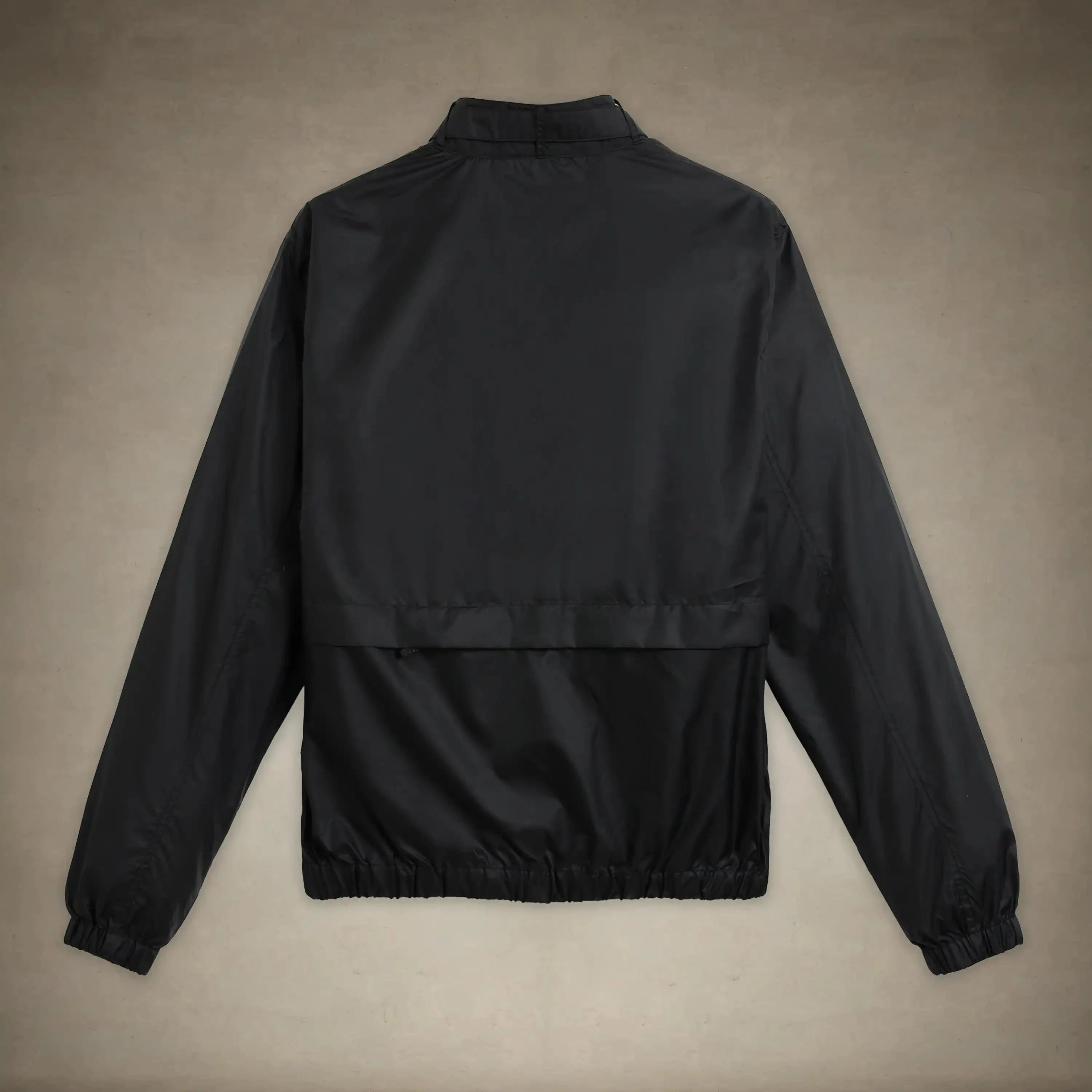 members only black windbreaker jacket for men spring collection small