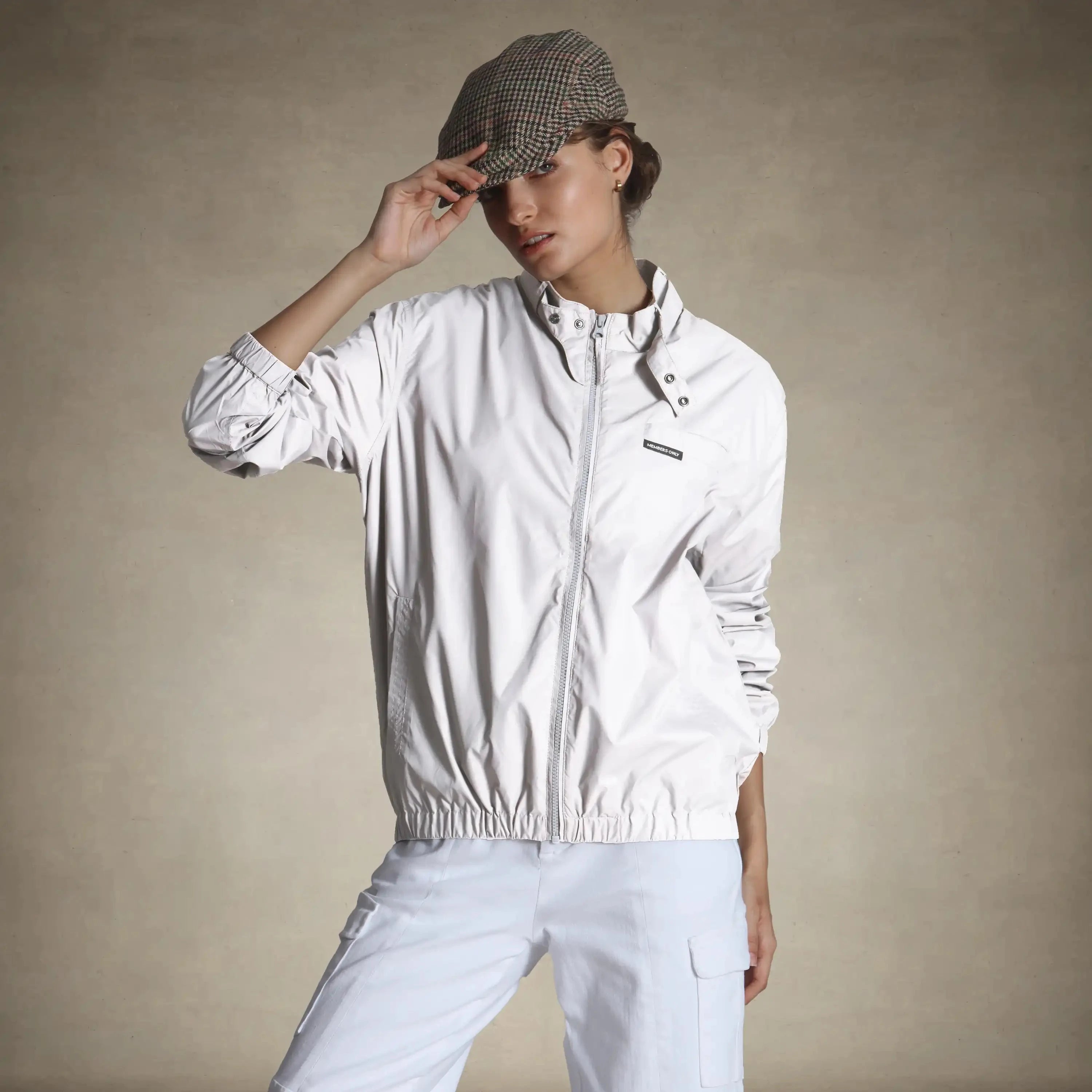 lightweight womens windbreaker jacket for spring small white