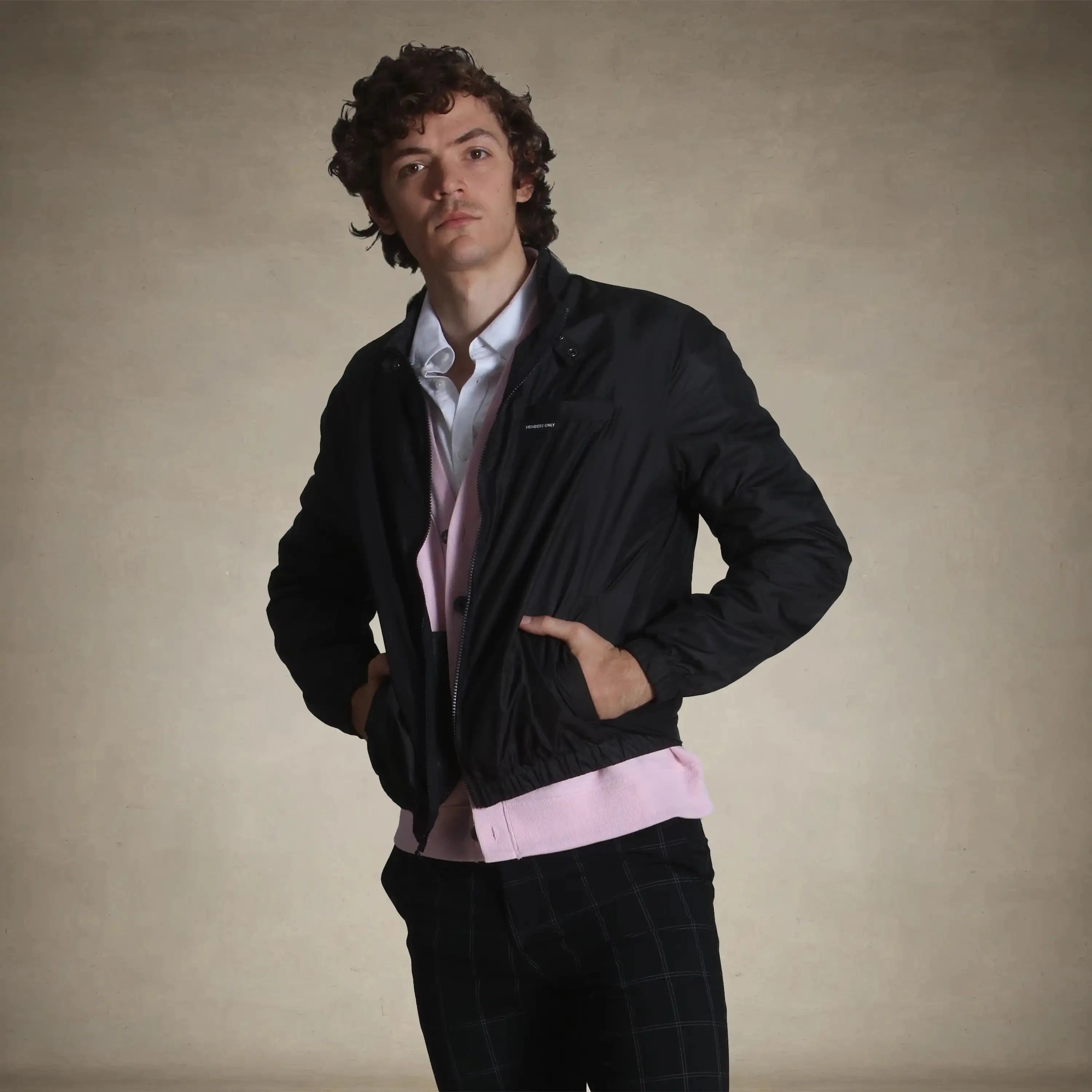 black windbreaker jacket for men small