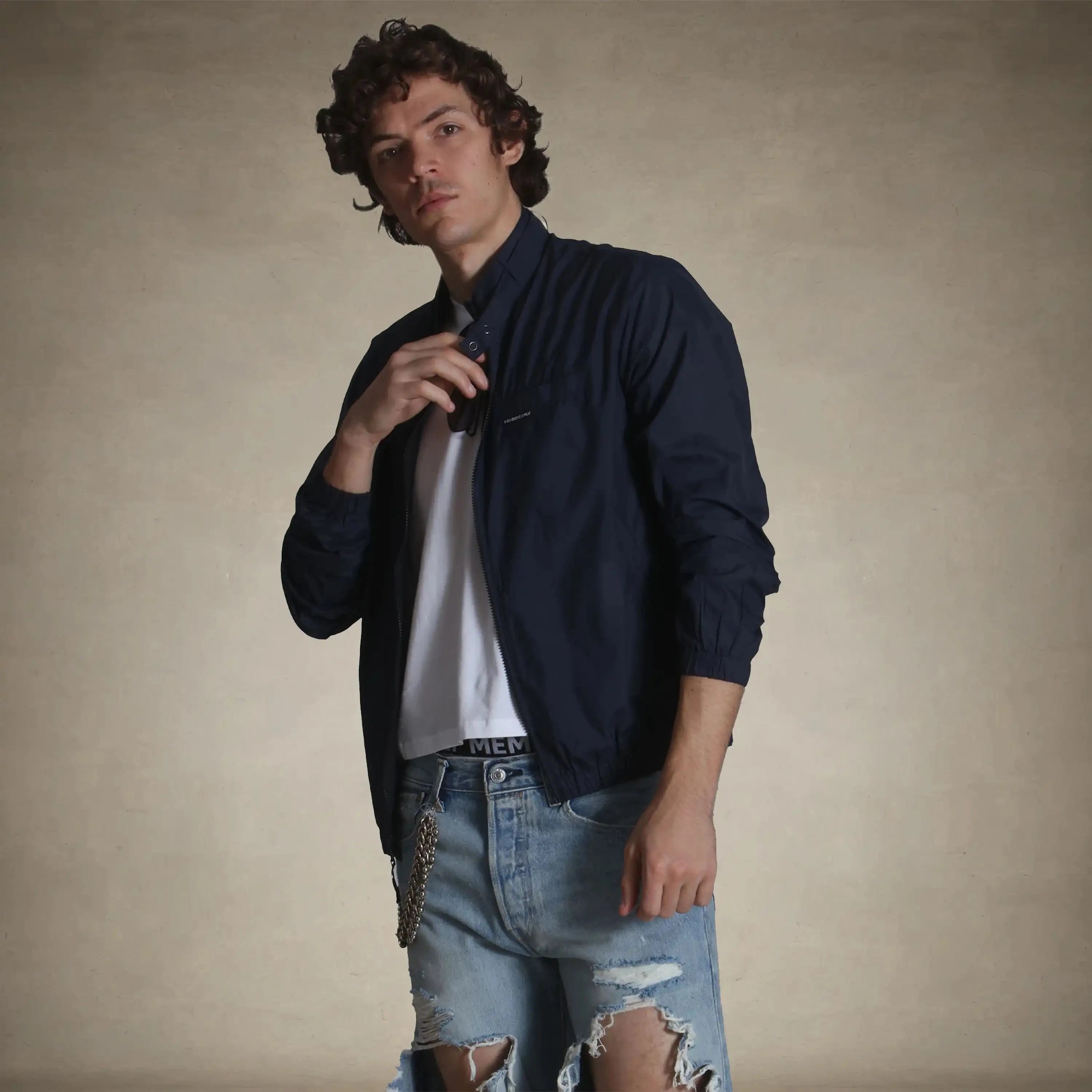 windbreaker jacket for men spring collection small navy