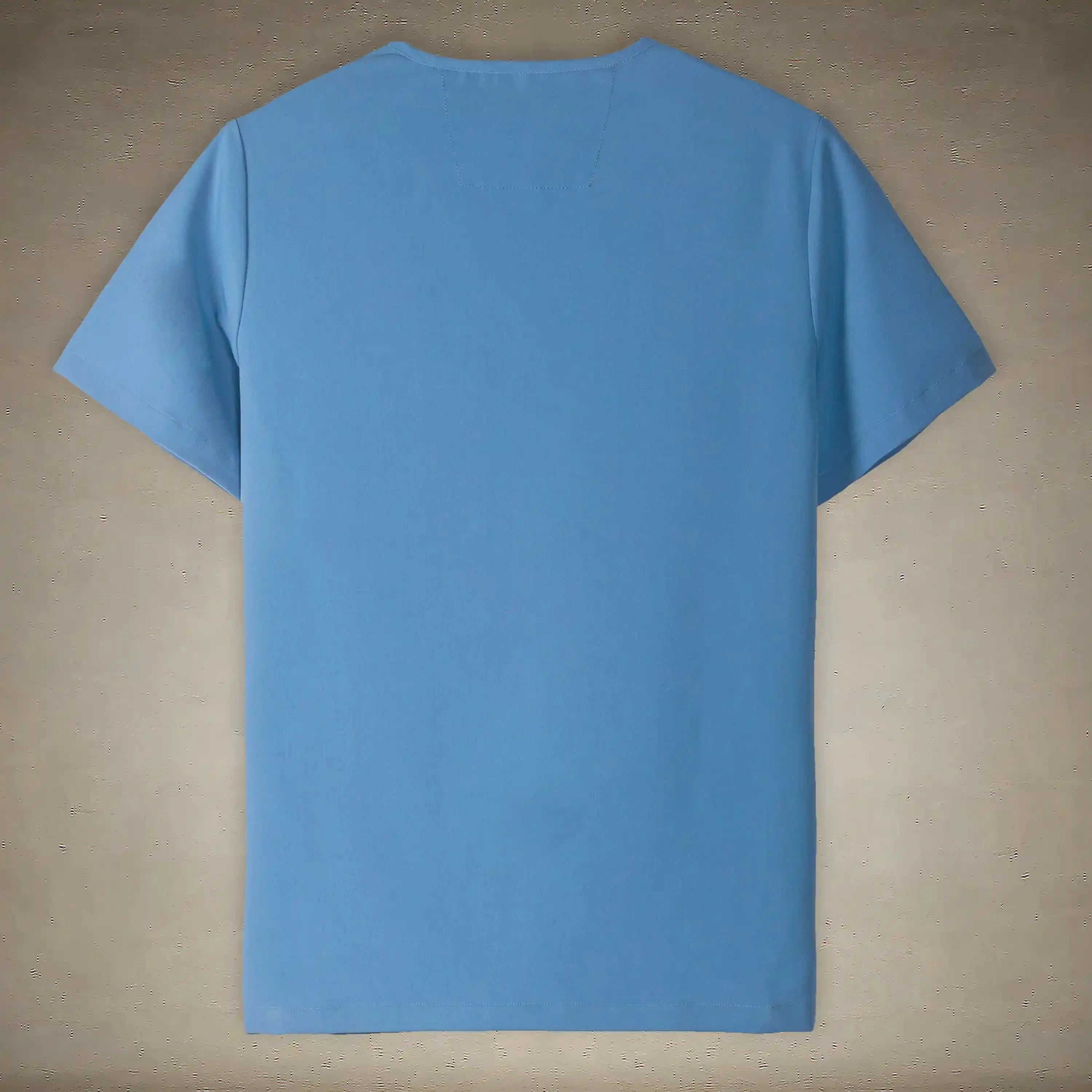 Members Only Brighton 2-Pocket Mens Scrubs Top for hospital uniforms Ceil-Blue Small