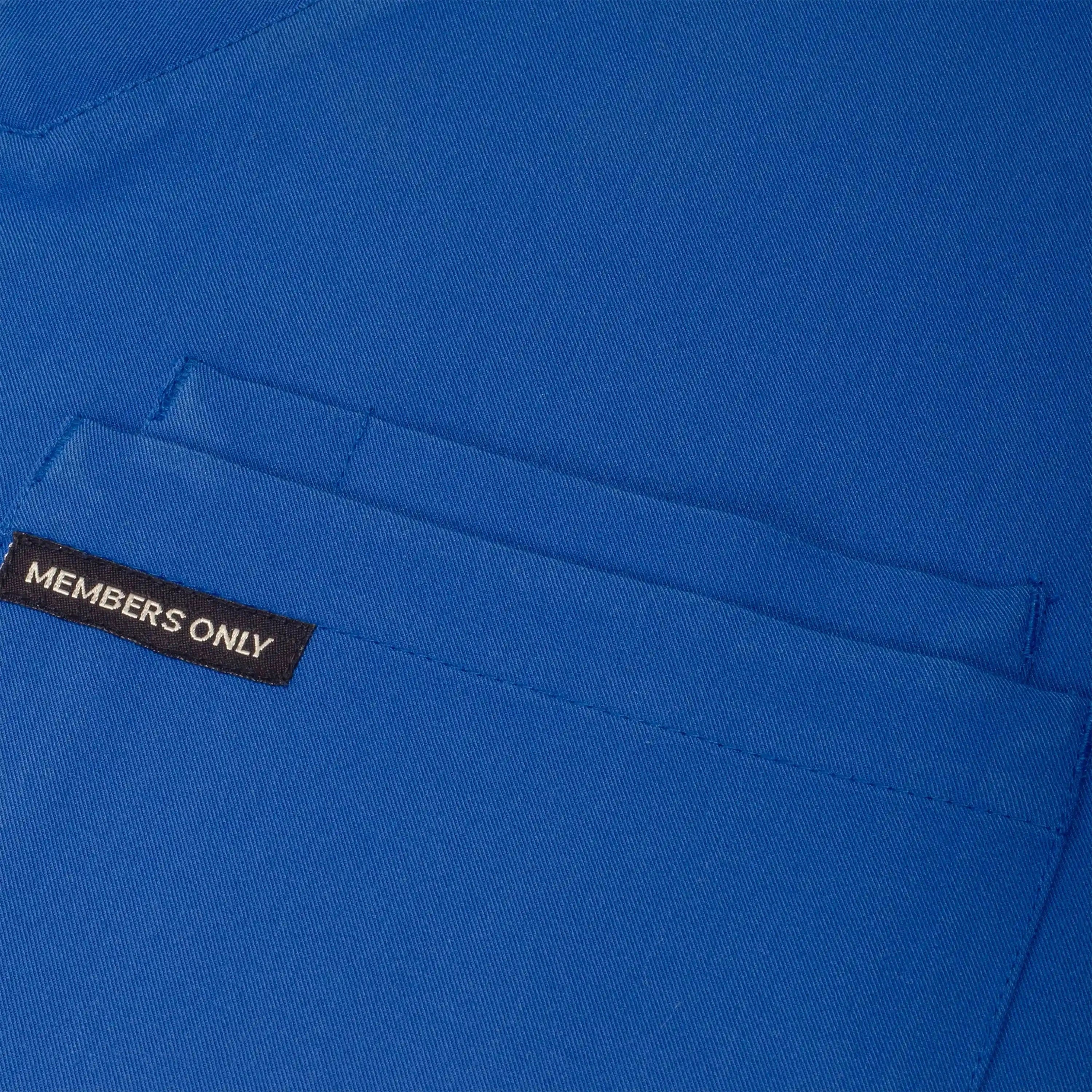 Members Only Brighton 2-Pocket Men's Medical Scrubs Top for hospital uniforms Small Royal-Blue