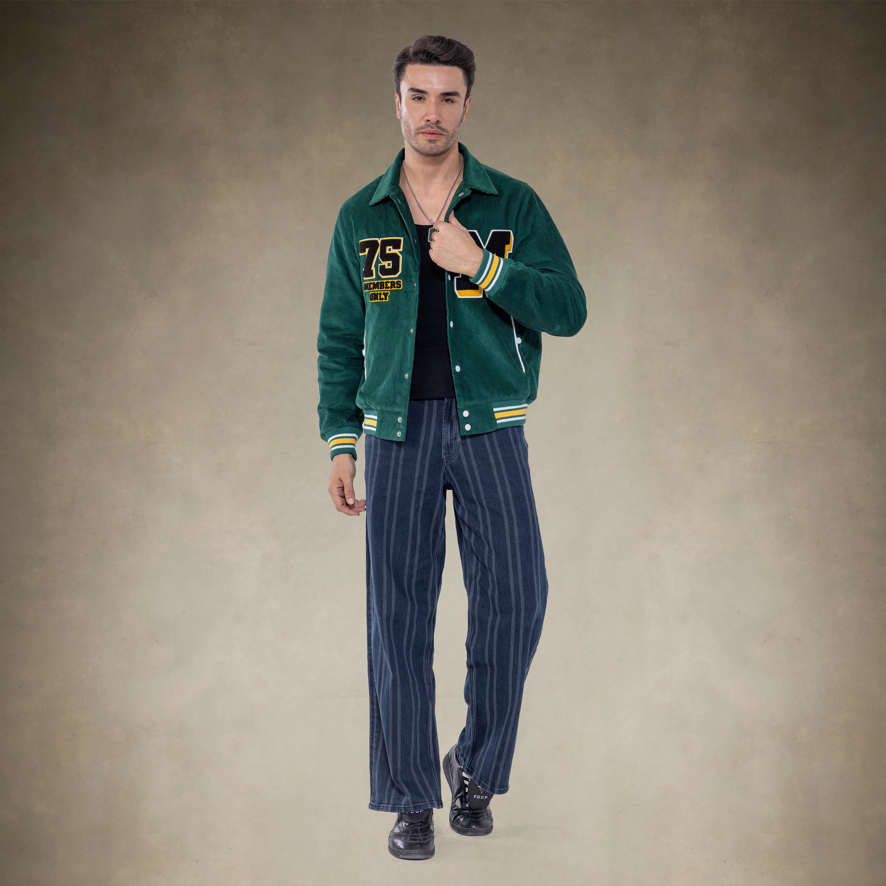 Men's Corduroy Varsity Jacket